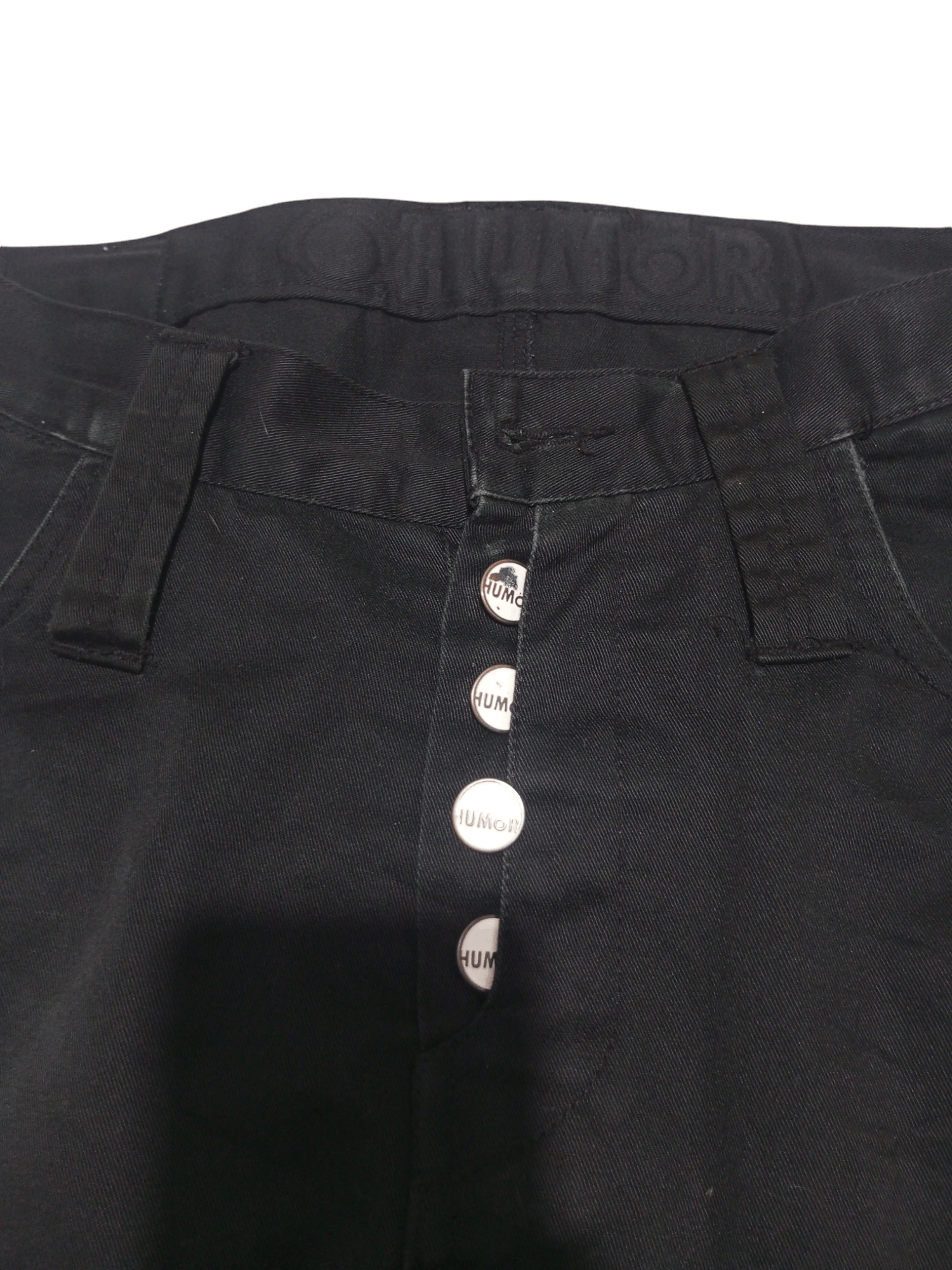 Hysteric Glamour Vintage Humor black drop crotch pants Size US 31 - 7 Thumbnail