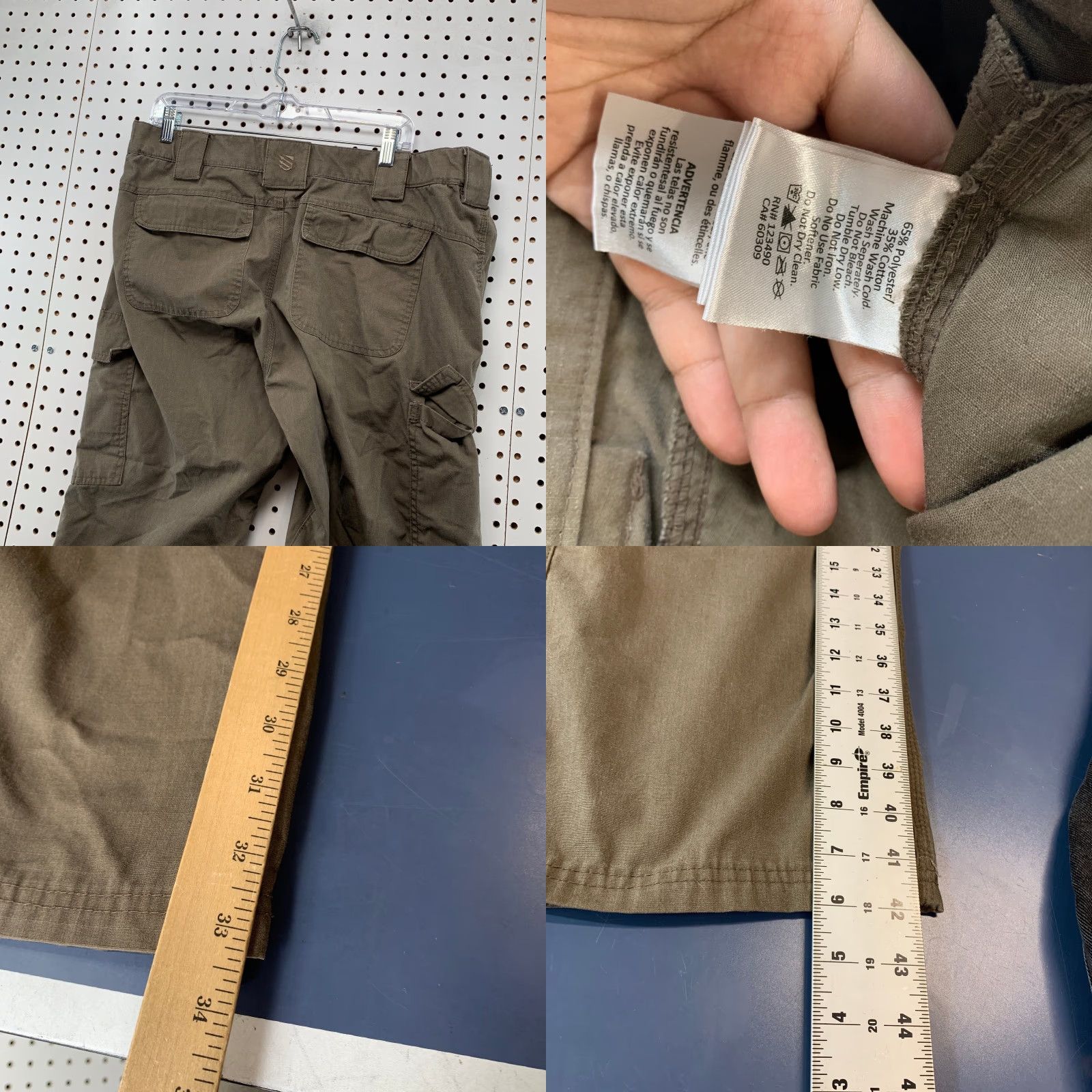 Vintage VINTAGE BLACKHAWK Military Cargo Pants Mens 36x34 Brown Rip Stop Army Tactical Outdoor Size US 36 / EU 52 - 8 Thumbnail