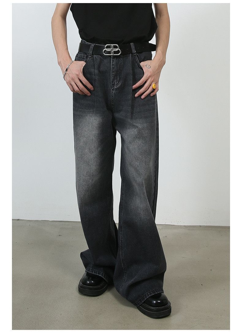 Japanese Brand × Jean Men's vintage mid-rise washed loose straight jeans Size US 32 / EU 48 - 2 Thumbnail