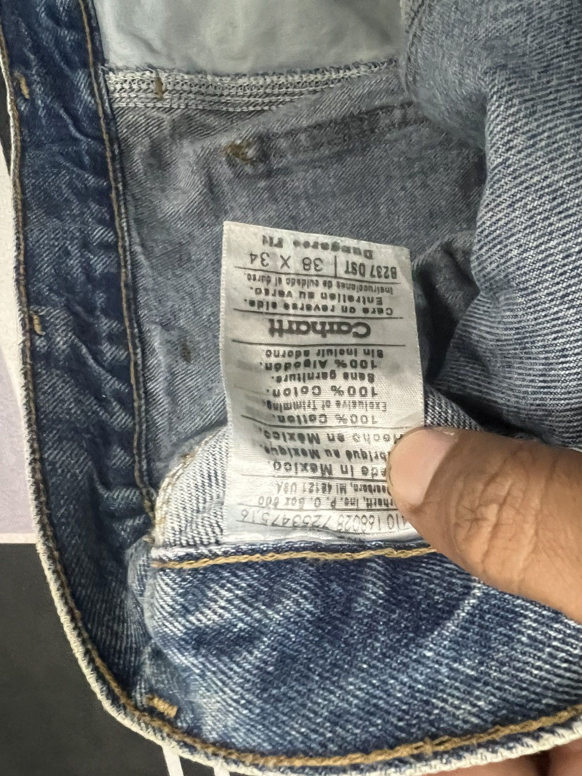 Carhartt × Vintage Carhartt - Dungaree Fit denim Size US 36 / EU 52 - 6 Thumbnail