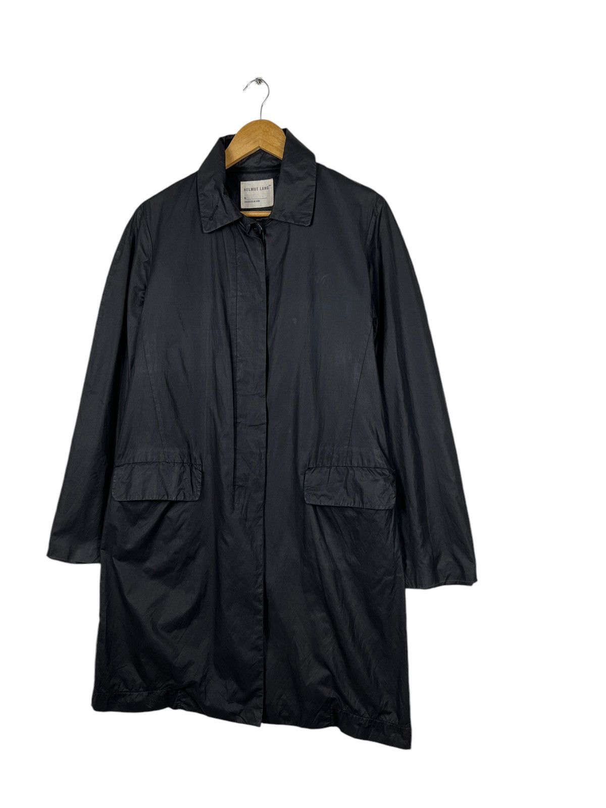 Helmut Lang 🔥 VINTAGE 1998 HELMUT LANG LIGHT LONG COAT MADE IN ITALY Size US S / EU 44-46 / 1 - 5 Thumbnail