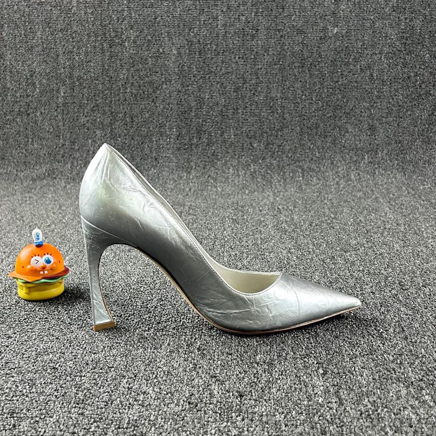 Dior Dior Silver Pointed Toe Heels Size 37.5 HB6239 Size US 7 / IT 37 - 4 Thumbnail