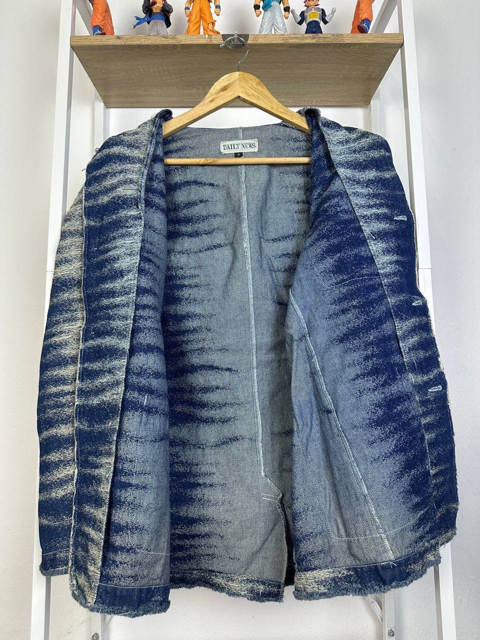 If Six Was Nine × Japanese Brand DAILY NEWS RARE DESIGN LIKE DENIM JACKET Size US M / EU 48-50 / 2 - 7 Thumbnail