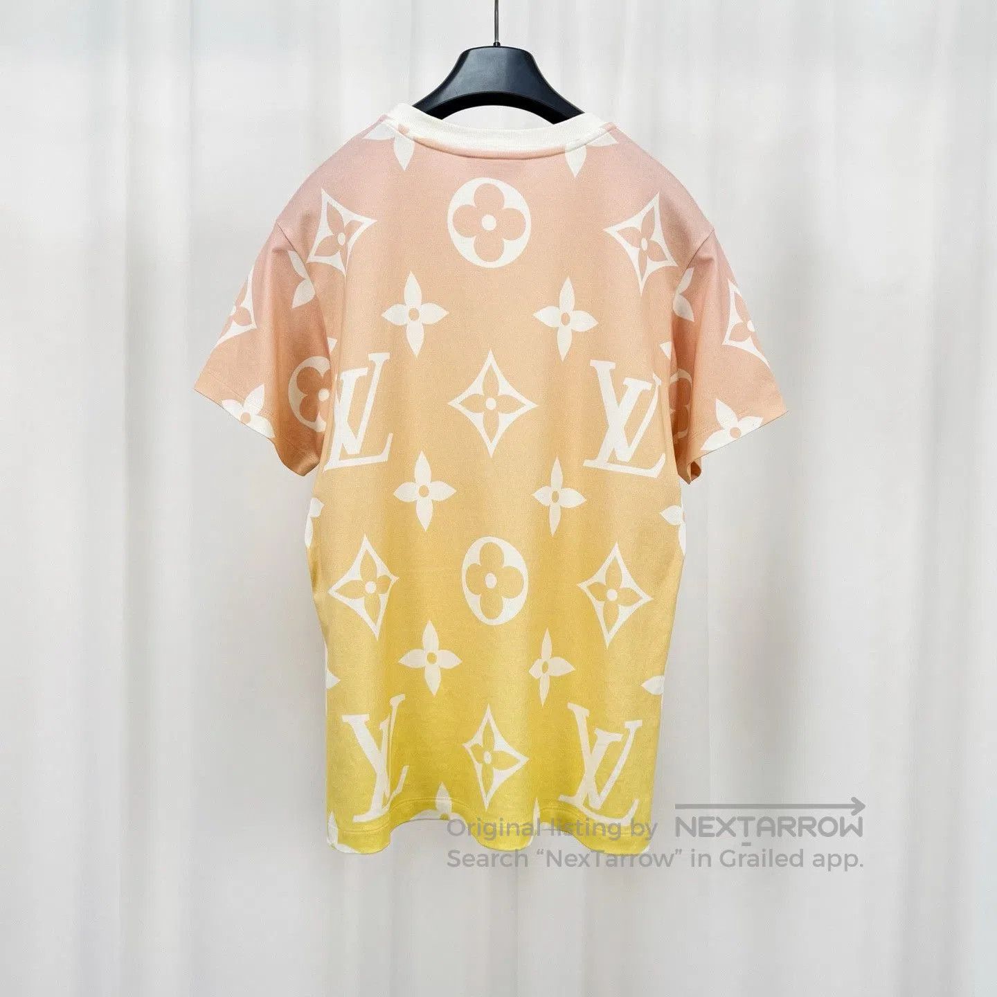 Louis Vuitton Louis Vuitton Gradient Monogram Chain Tee. Size L / US 10 / IT 46 - 2 Thumbnail