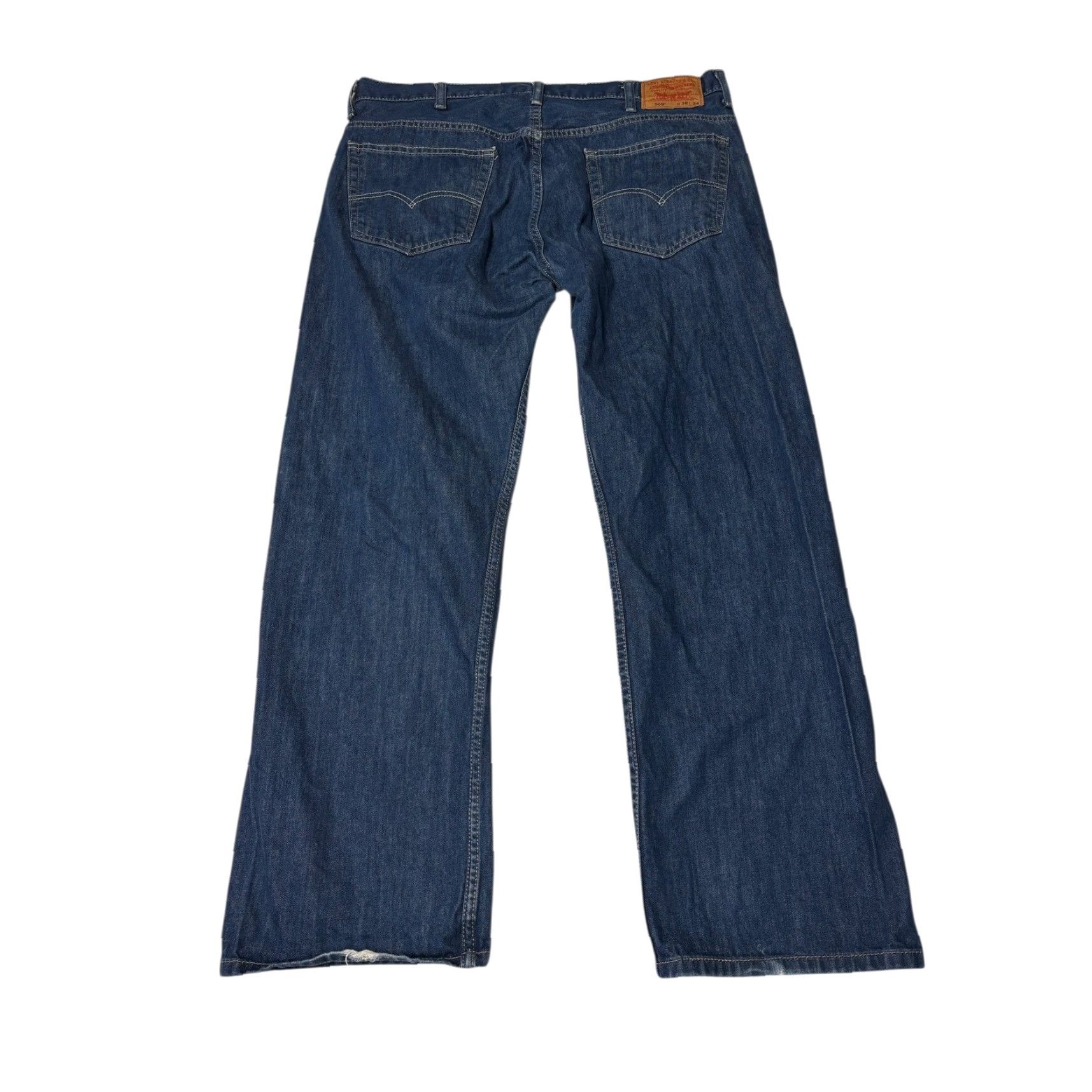 Levi's Levi's 569 Jeans Dark Wash Mens 38x34 Relaxed Straight 5-Pocket Denim Cotton Zip Button Logo Zipper Vintage No Size US 38 / EU 54 - 6 Thumbnail