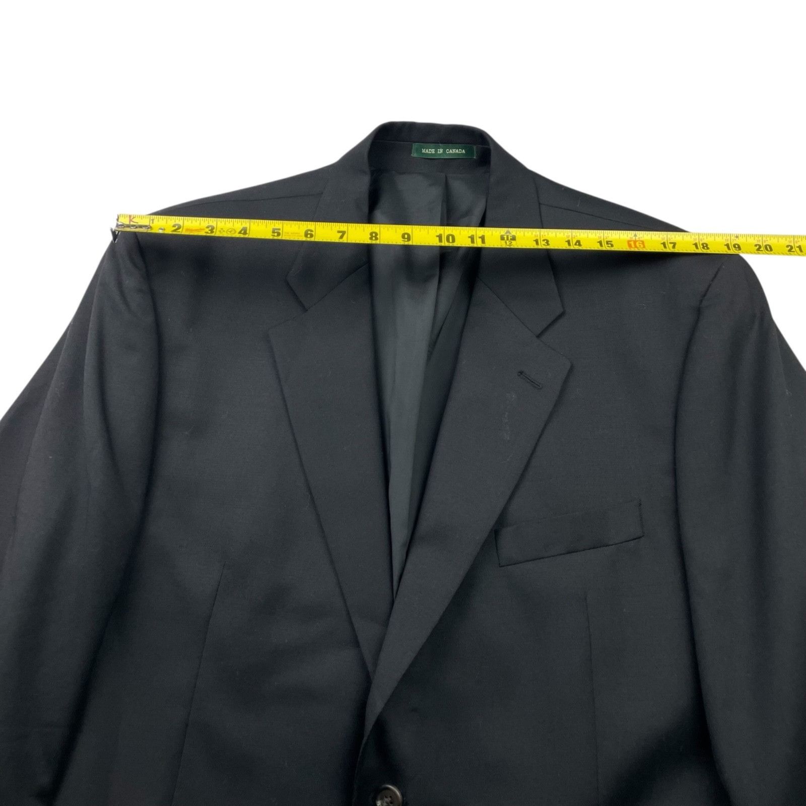Lauren Ralph Lauren Ralph Lauren LRL Men's 100% Wool 2-Button Blazer Black • 46R Size 46R - 8 Thumbnail