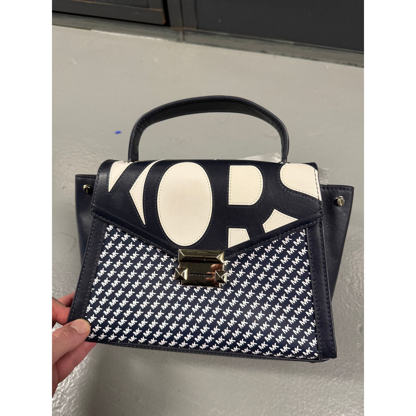 Michael Kors Michael Kors AdmiralOptic Leather Whitney Top Handle Bag Size ONE SIZE - 1 Preview