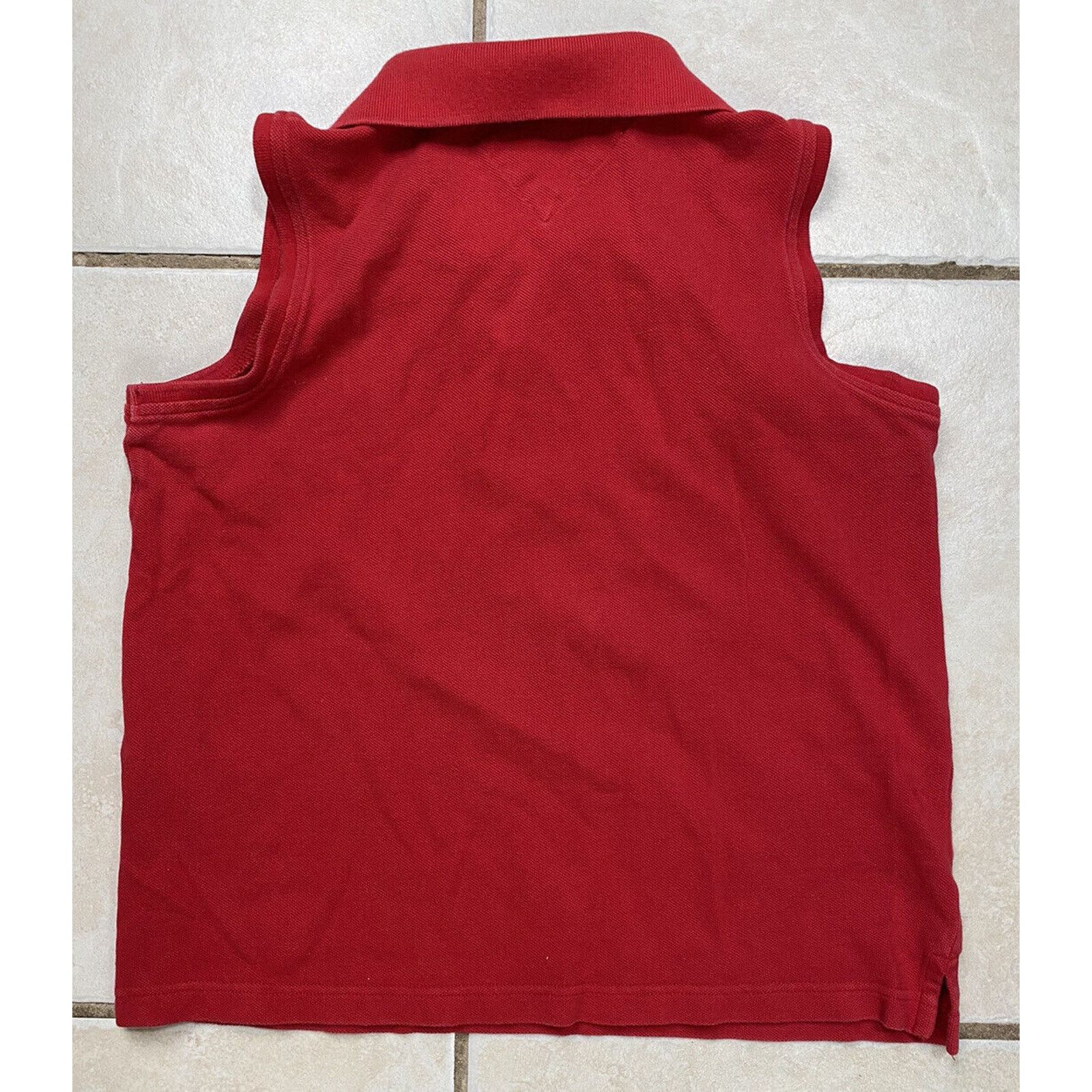 Tommy Hilfiger Tommy Hilfiger Logo Red Sleeveless Polo Shirt Women Size M Size M / US 6-8 / IT 42-44 - 3 Thumbnail