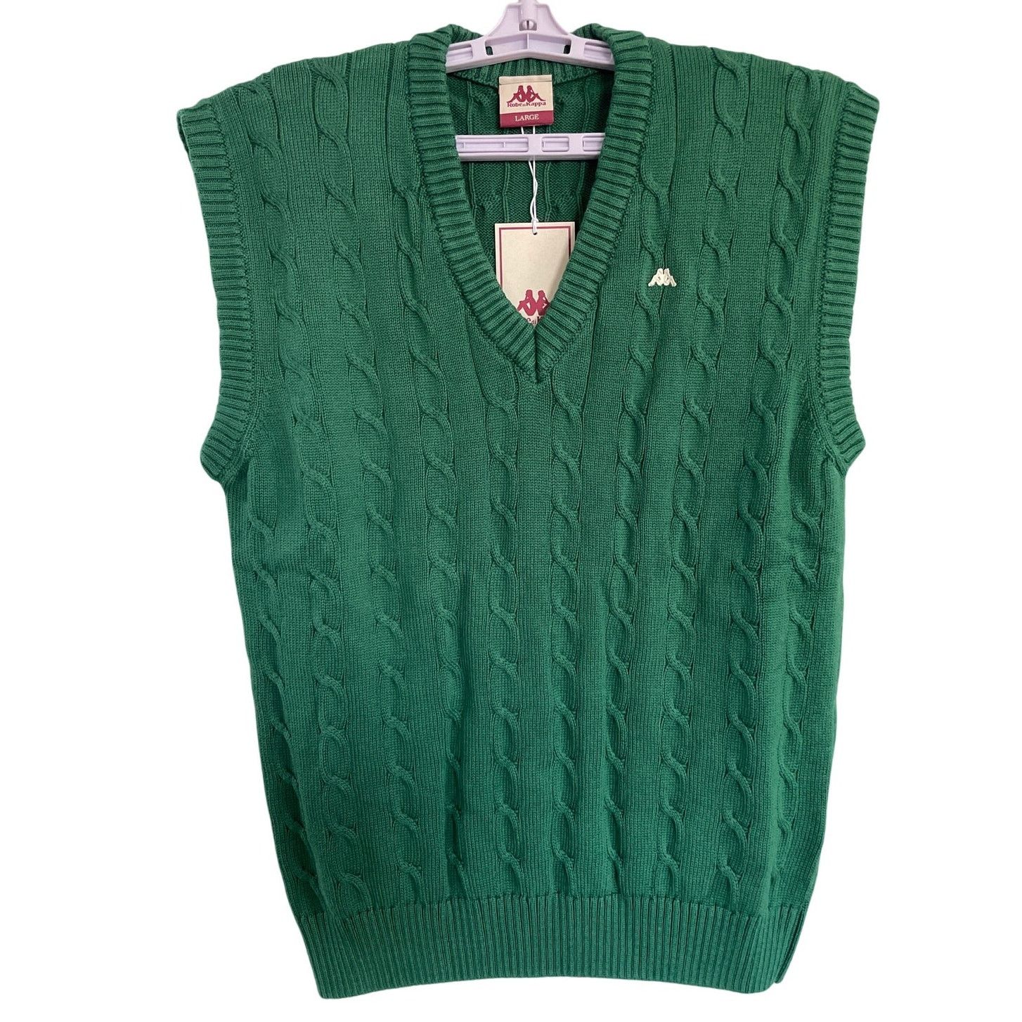 Kappa Kappa Robe Nembus Knit Golf Vest Green Italy Made Large NWT Size US L / EU 52-54 / 3 - 2 Thumbnail