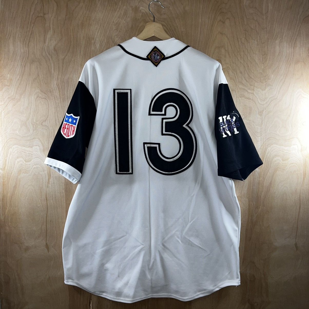 Vintage VINTAGE HEADGEAR NEGRO LEAGUES BLACK YANKEES BASEBALL JERSEY Size US XXL / EU 58 / 5 - 7 Thumbnail