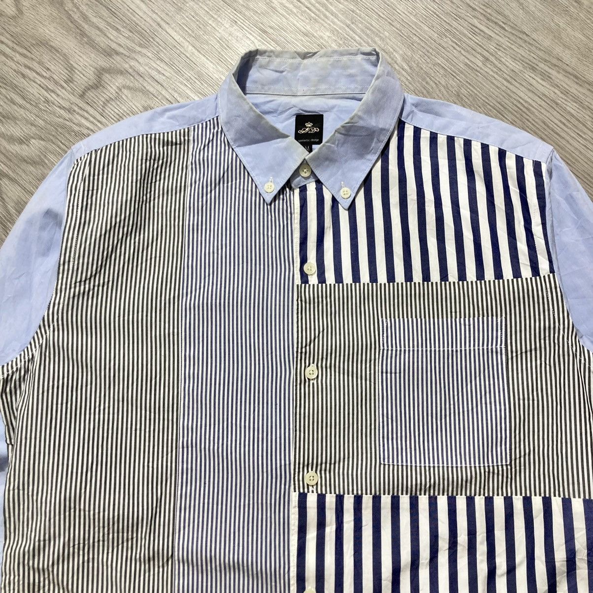 semanticdesign 2000s Semanticdesign Stripe Pattern Shirt CDG Style Designer Size US M / EU 48-50 / 2 - 4 Thumbnail
