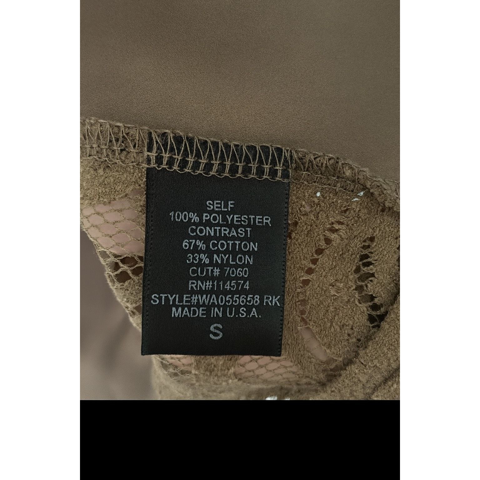 Other Bellatrix Brown Lace Back Tank Top Women’s Small Sheer Detai Size S / US 4 / IT 40 - 5 Thumbnail