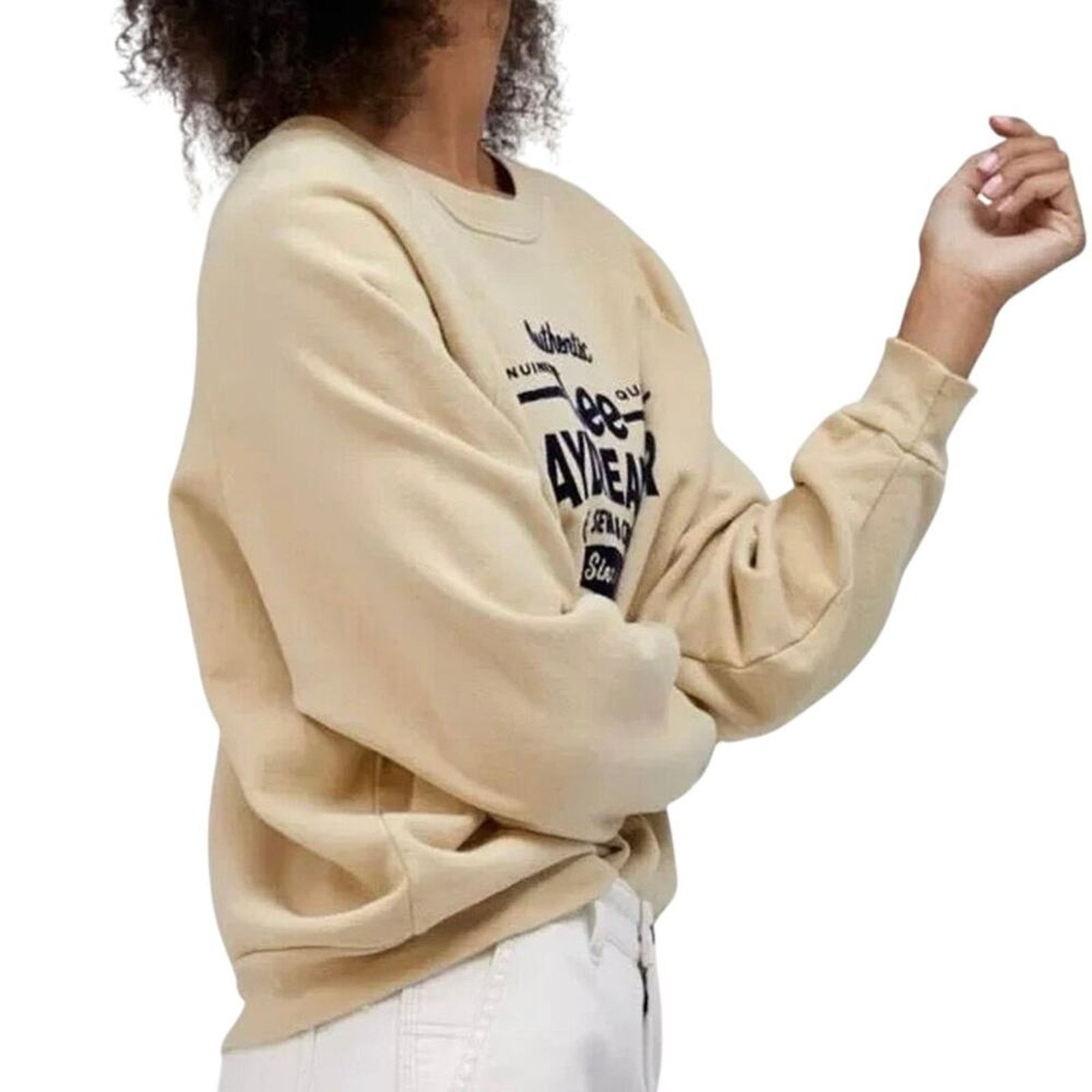 Daydreamer DAYDREAMER x LEE Genuine Quality Sweatshirt in Khaki Size M Size M / US 6-8 / IT 42-44 - 3 Thumbnail