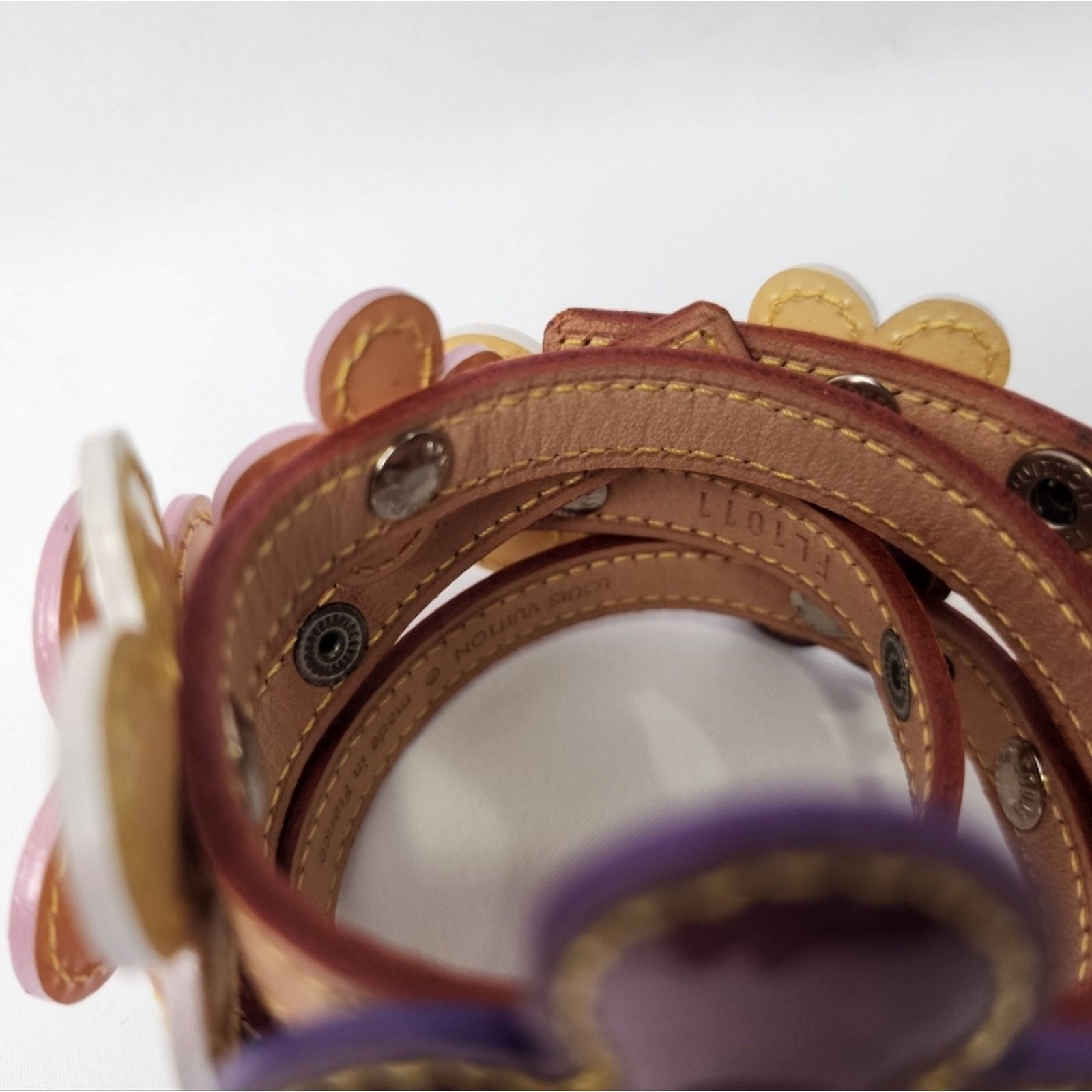 Louis Vuitton Authentic Louis Vuitton Vernis Fleur Double Wrap Bracelet Size ONE SIZE - 6 Thumbnail