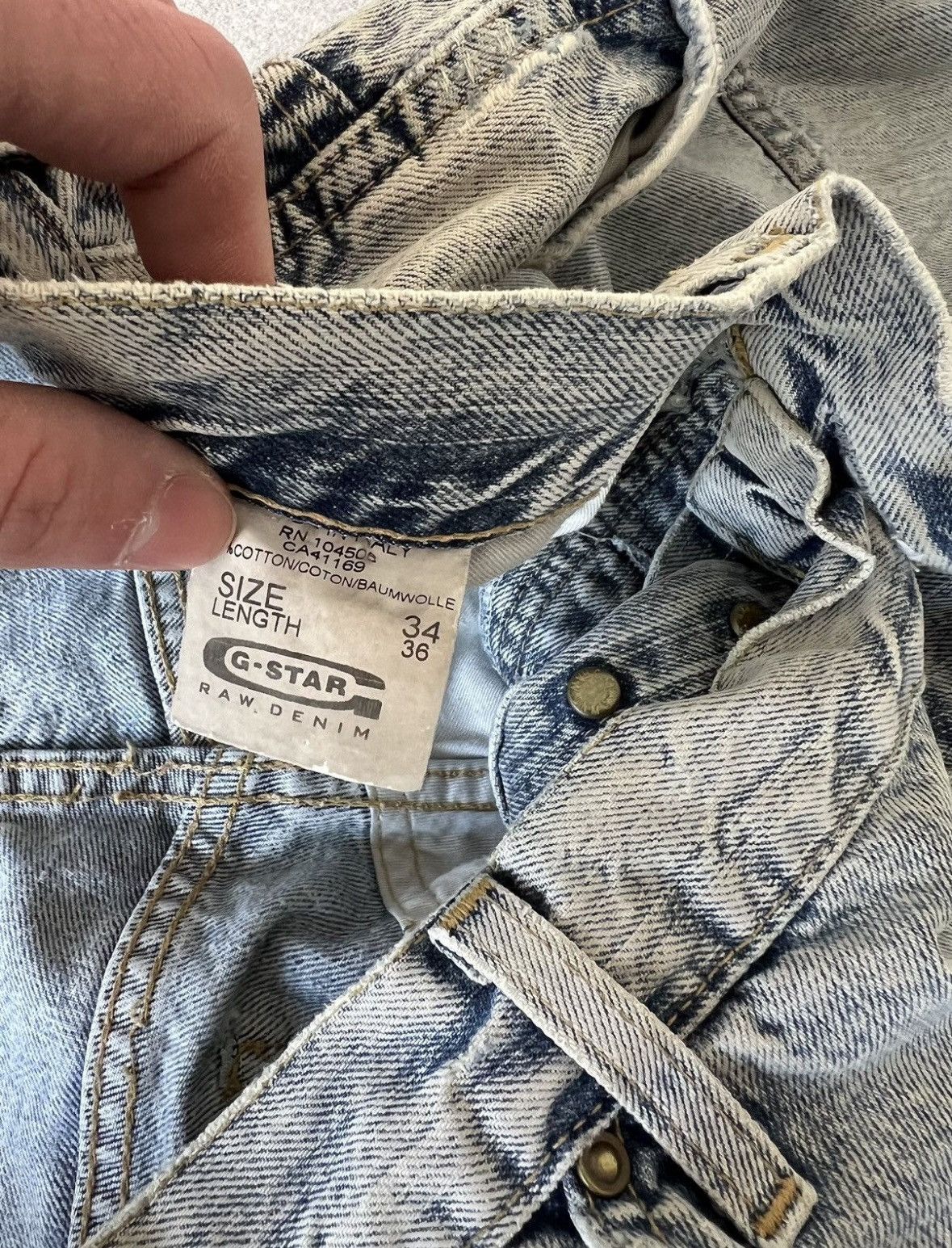 G-Star Vintage G Star Denim Jeans Size US 34 / EU 50 - 11 Thumbnail