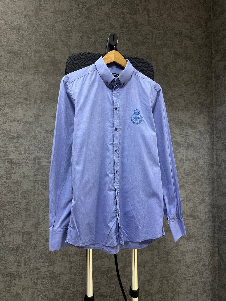 Dolce & Gabbana × Vintage Vintage Dolce&Gabbana Blue Big Loo Mens Shirt Size US M / EU 48-50 / 2 - 3 Thumbnail