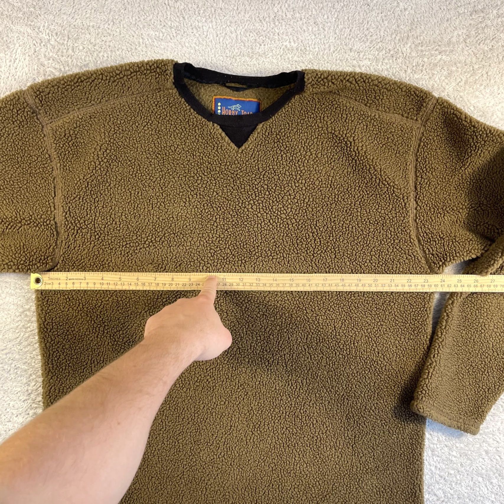 Vintage VINTAGE Horny Toad Fleece Pullover Mens Large Brown Sherpa Pile Crewneck Hiking Sweatshirt 90s Retro outdoor Mens Size US L / EU 52-54 / 3 - 5 Thumbnail