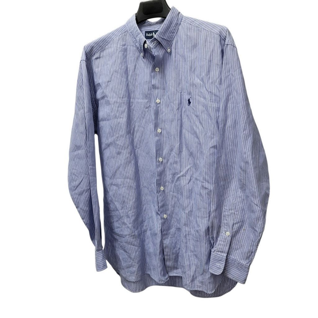 Ralph Lauren Ralph Lauren Mcmeel Button-down Blue Long-Sleeves Striped Size US L / EU 52-54 / 3 - 4 Thumbnail