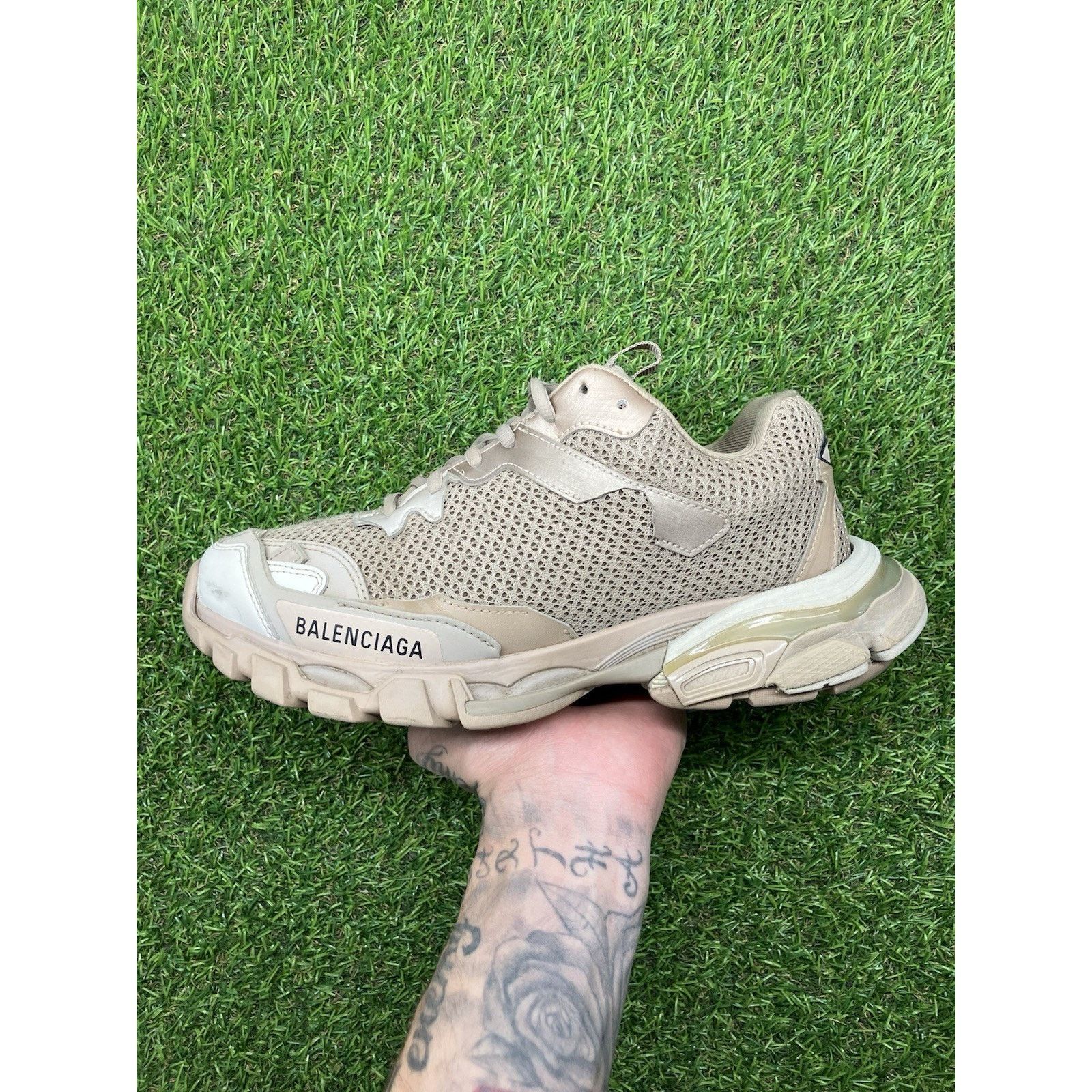 Balenciaga Balenciaga Track.3 ' Beige ' Size US 5.5 / EU 38 - 9 Thumbnail