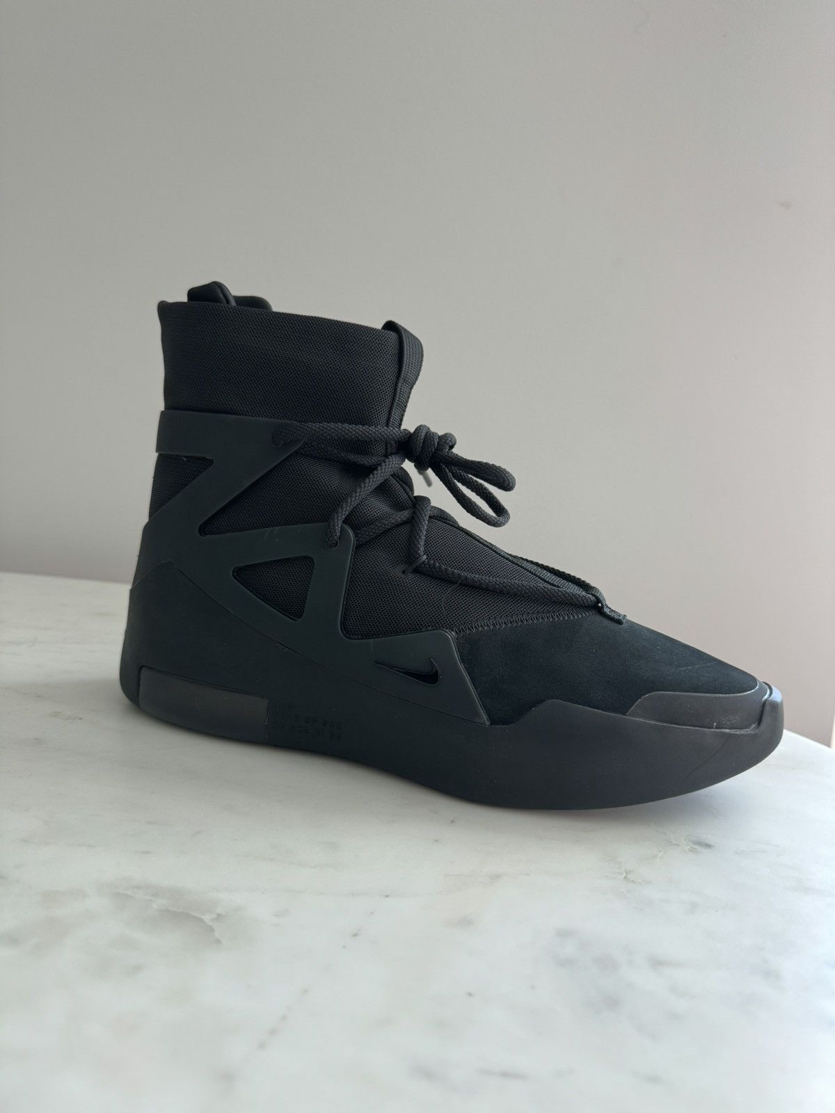 Nike air fear of god 1 triple black stockx hotsell