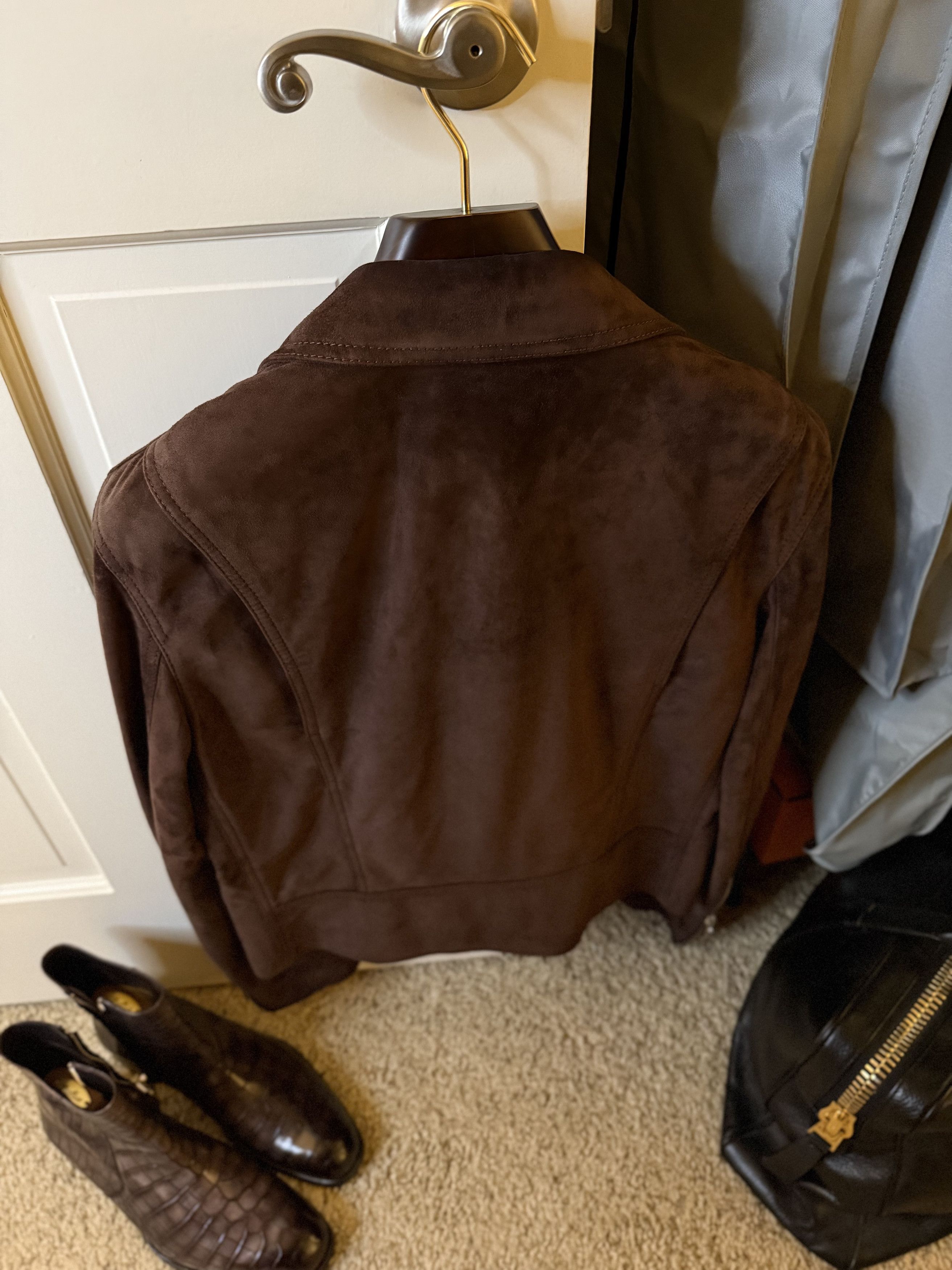 Loewe Collector Piece, Rare LOEWE JW Anderson Suede Biker Size US M / EU 48-50 / 2 - 15 Thumbnail