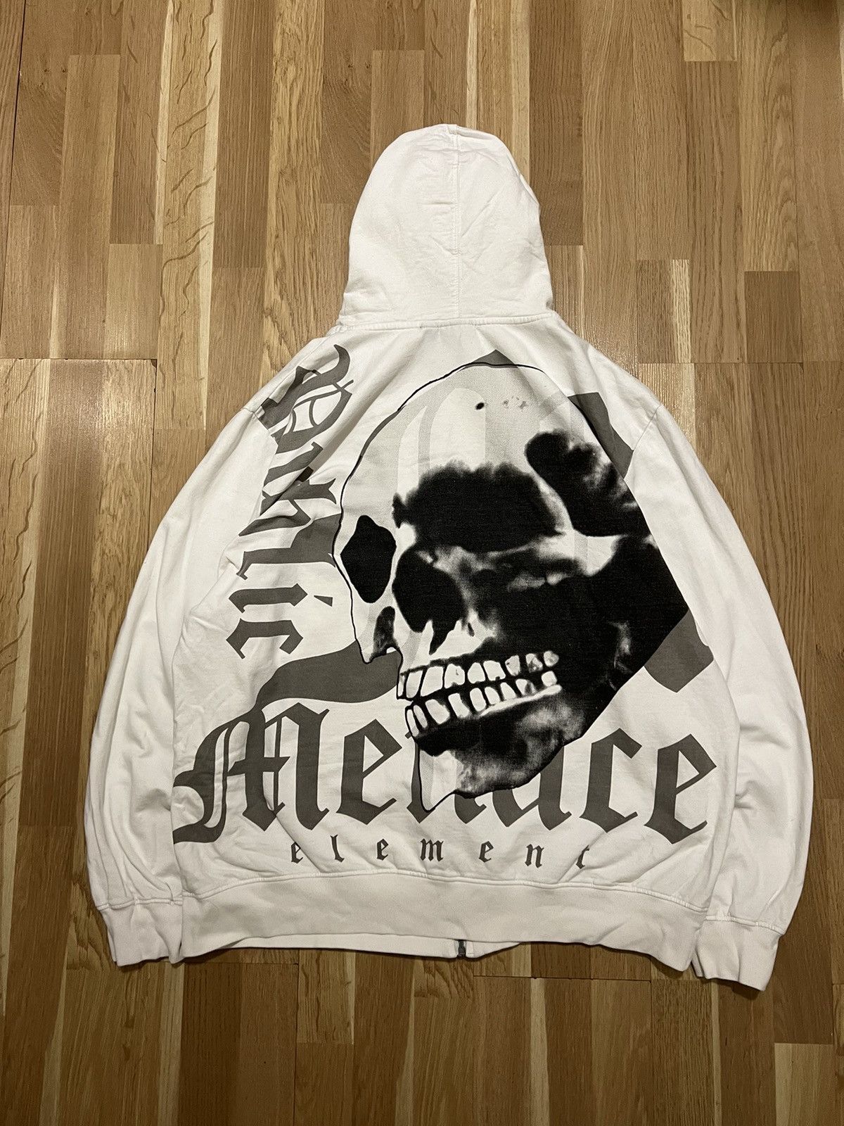 Ed Hardy × Vintage Vintage Ed hardy punk rock skull zip hoodie avant garde 90s Size US L / EU 52-54 / 3 - 1 Thumbnail