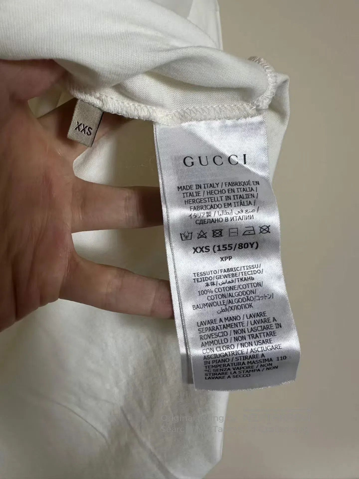 Gucci Guicci Diamond Pattern Printed Short Sleeve| Size US XXS / EU 40 - 4 Thumbnail