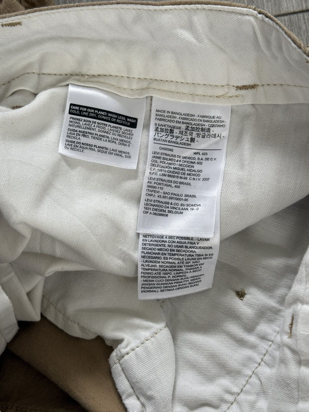 Levi's Levi's 502 Regular Taper Fit Harvest Gold Brown Shorts Sz 36 Size US 36 / EU 52 - 3 Thumbnail