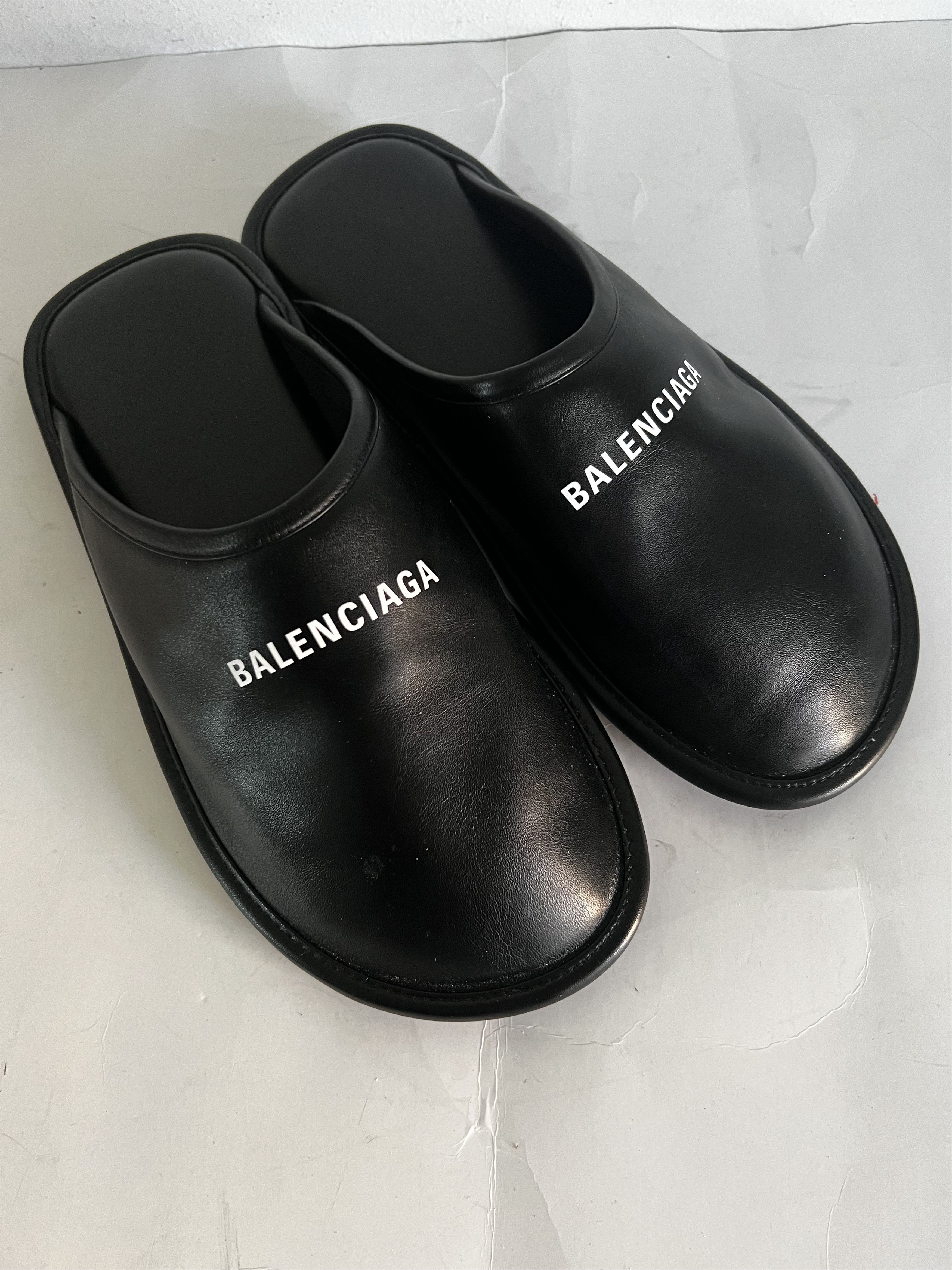 Balenciaga Balenciaga Slipper-Mule Black Leather Size US 9 / EU 42 - 7 Thumbnail