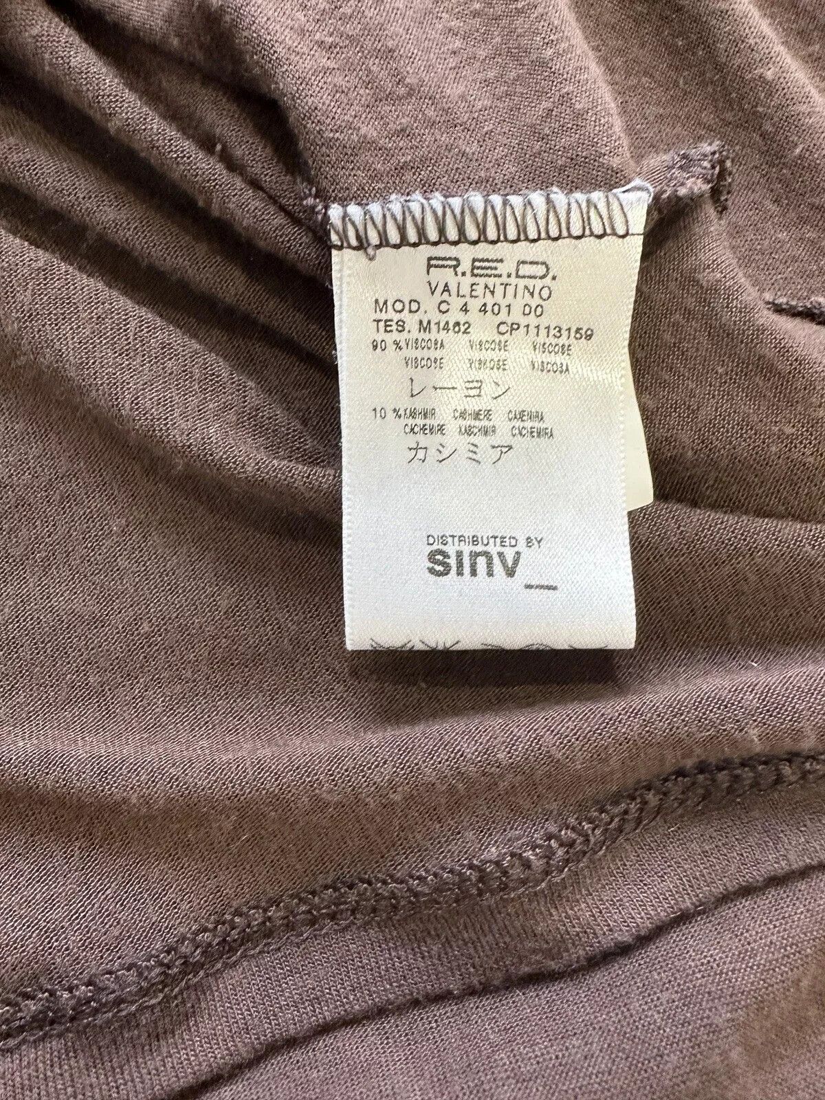 RED Valentino RED Valentino Viscose Cashmere Blend Top V-neck Size M / US 6-8 / IT 42-44 - 9 Thumbnail