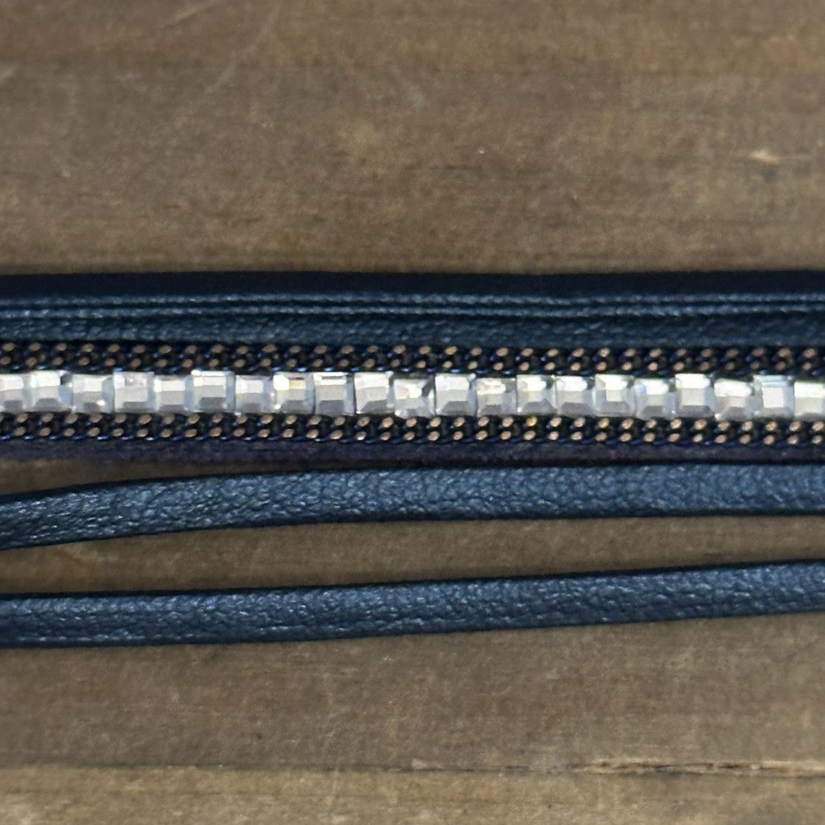 Other Multi strand layered rhinestone leather bracelet Size ONE SIZE - 3 Thumbnail