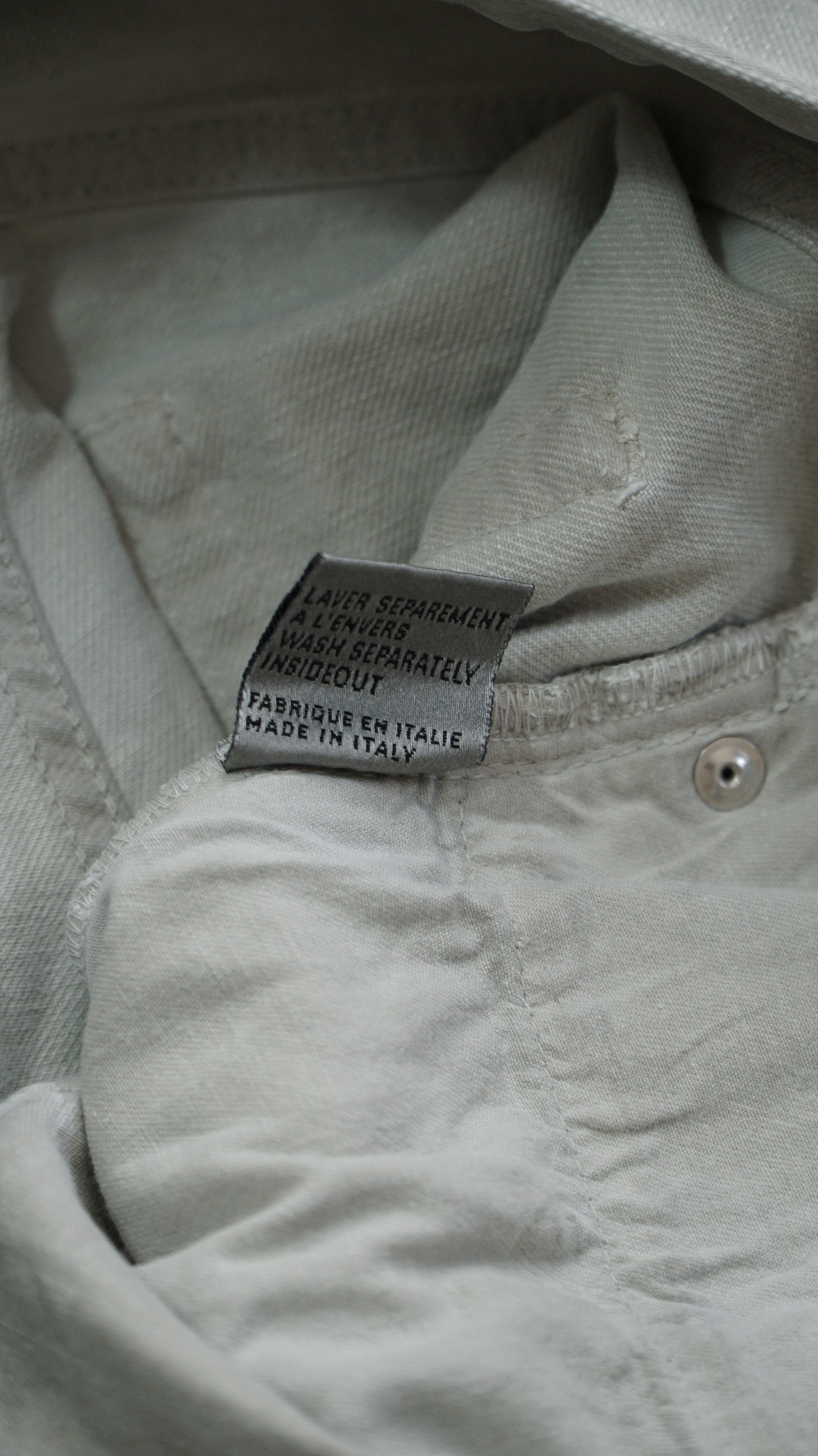 Dior Dior Homme SS08 "Dust" dirty white denim Size US 28 / EU 44 - 5 Thumbnail