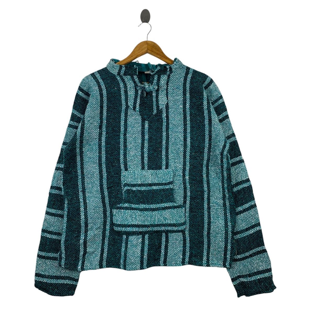 Native Vintage MEXICAN Poncho Baja Hoodie Pullover Jumper Size US L / EU 52-54 / 3 - 1 Thumbnail