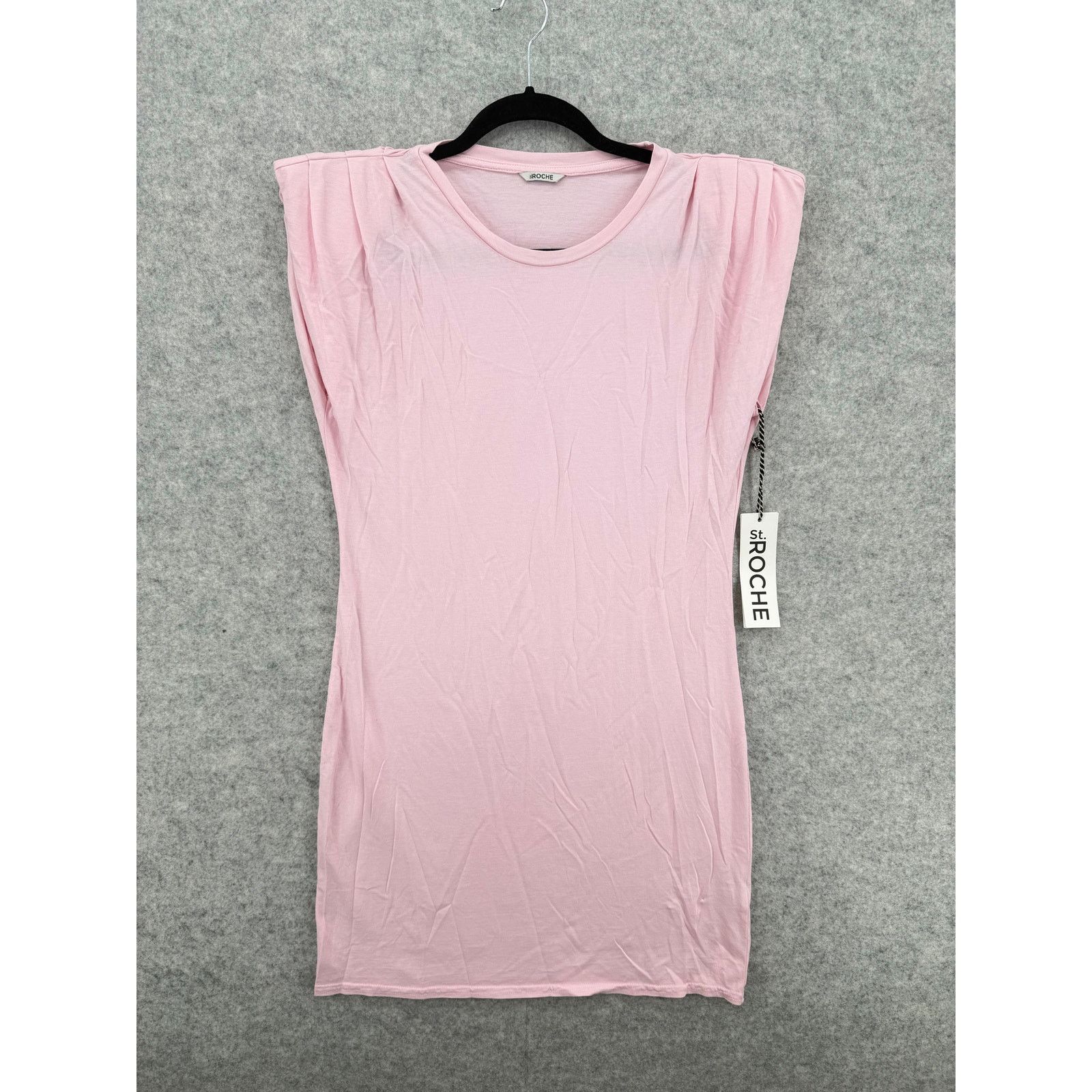 INTERMIX NWT St. Roche Echo Padded Shoulder T-Shirt Mini Dress SMALL Size S / US 4 / IT 40 - 1 Thumbnail
