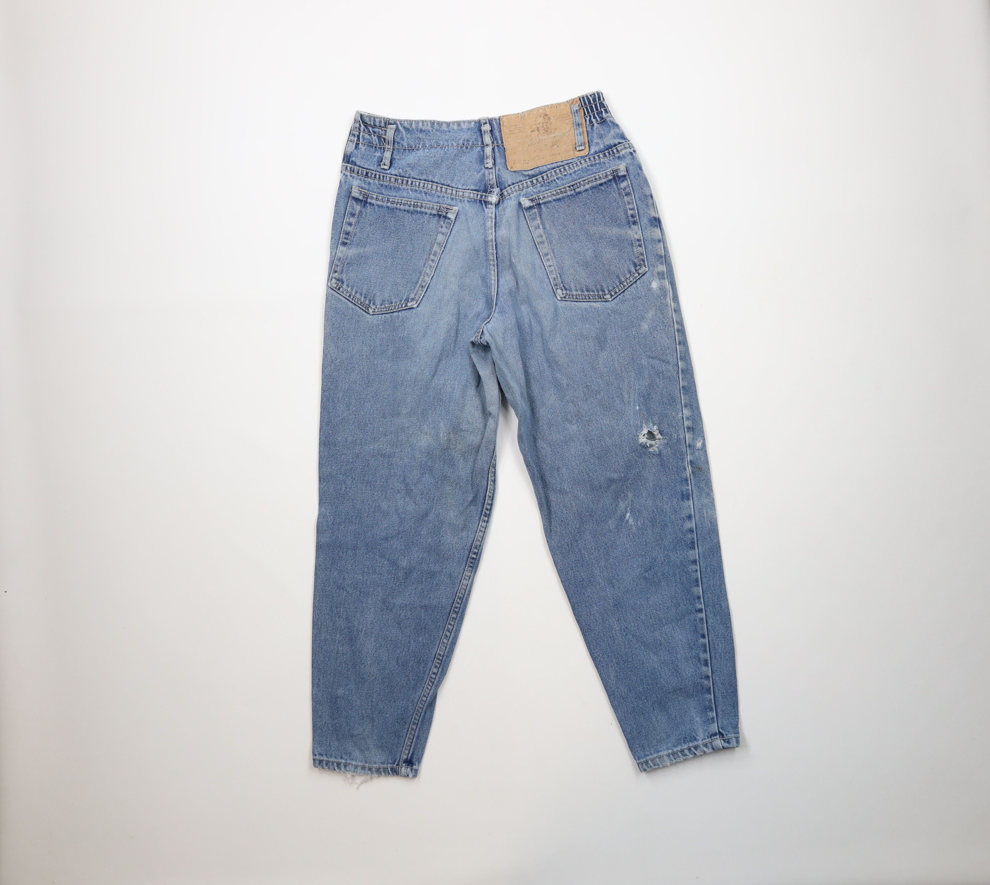 Vintage Vintage 90s Streetwear Tapered Leg Denim Jeans Blue Size 32" / US 10 / IT 46 - 11 Thumbnail