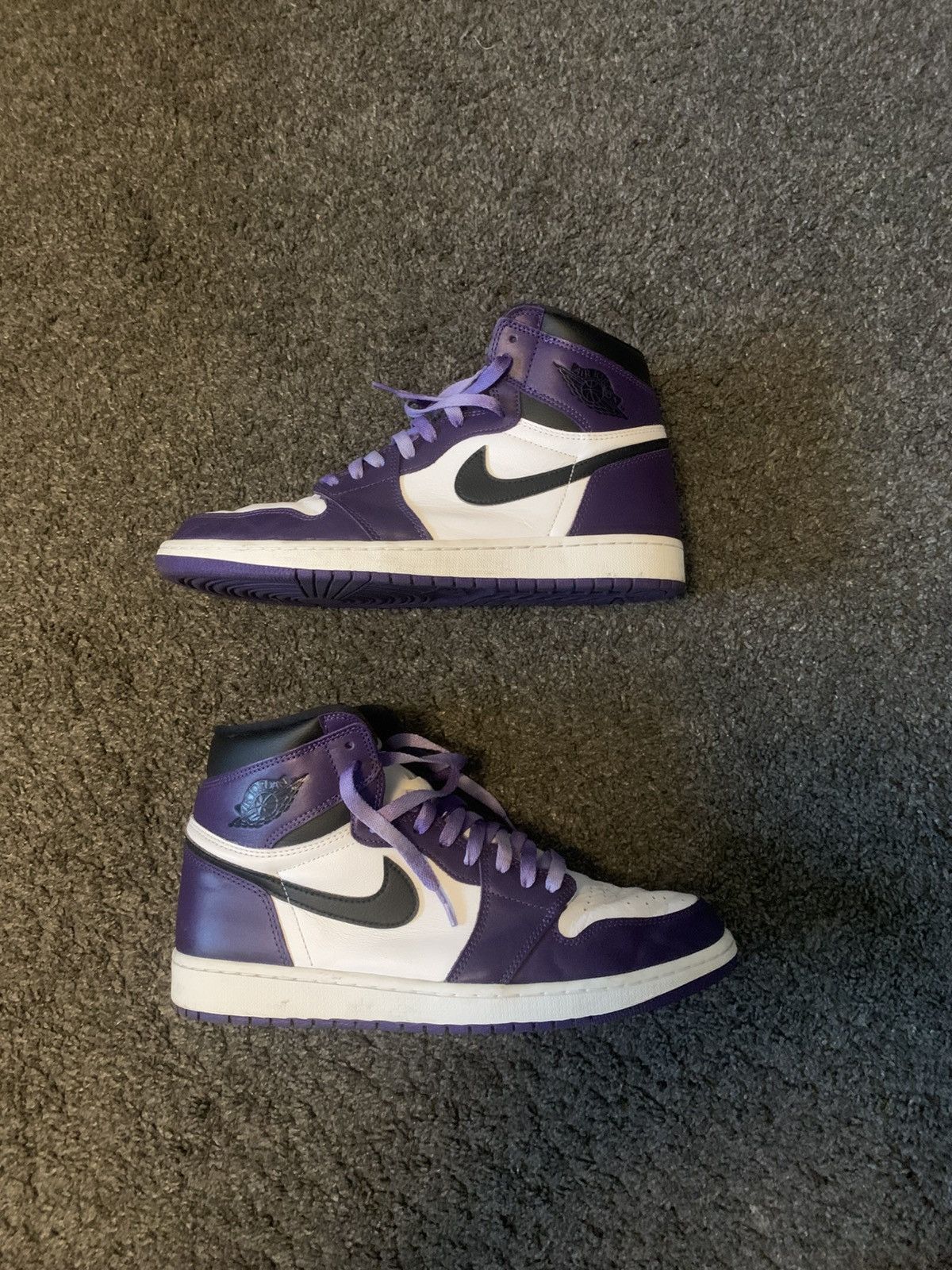 Jordan Brand × Nike Air Jordan 1 Court Purple 2.0 Size US 12 / EU 45 - 2 Thumbnail