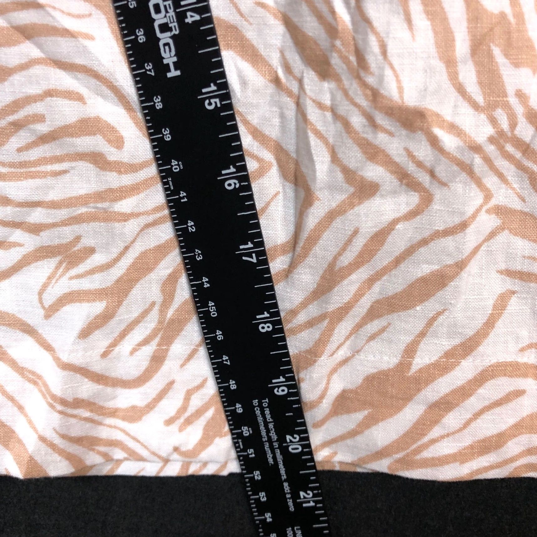Nicole Miller Nicole Miller Womens Pants White Tan Zebra Print Pull On Capris 100% Linen M Size 29" - 7 Thumbnail