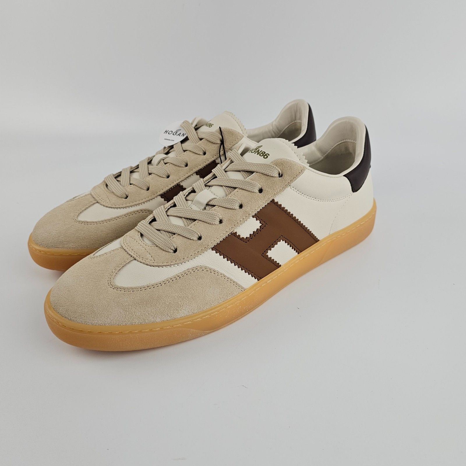 Hogan HOGAN Cool White/Brown Sneakers New & Authentic Size US 6 / EU 39 - 1 Thumbnail