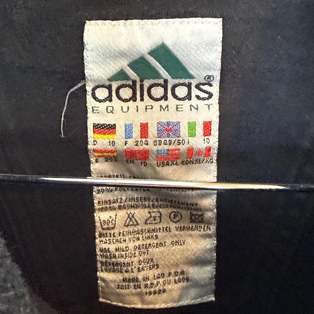 Adidas Adidas Equipment EQT Vintage 90s Black Sweatshirt Hoodie Size US XL / EU 56 / 4 - 5 Thumbnail