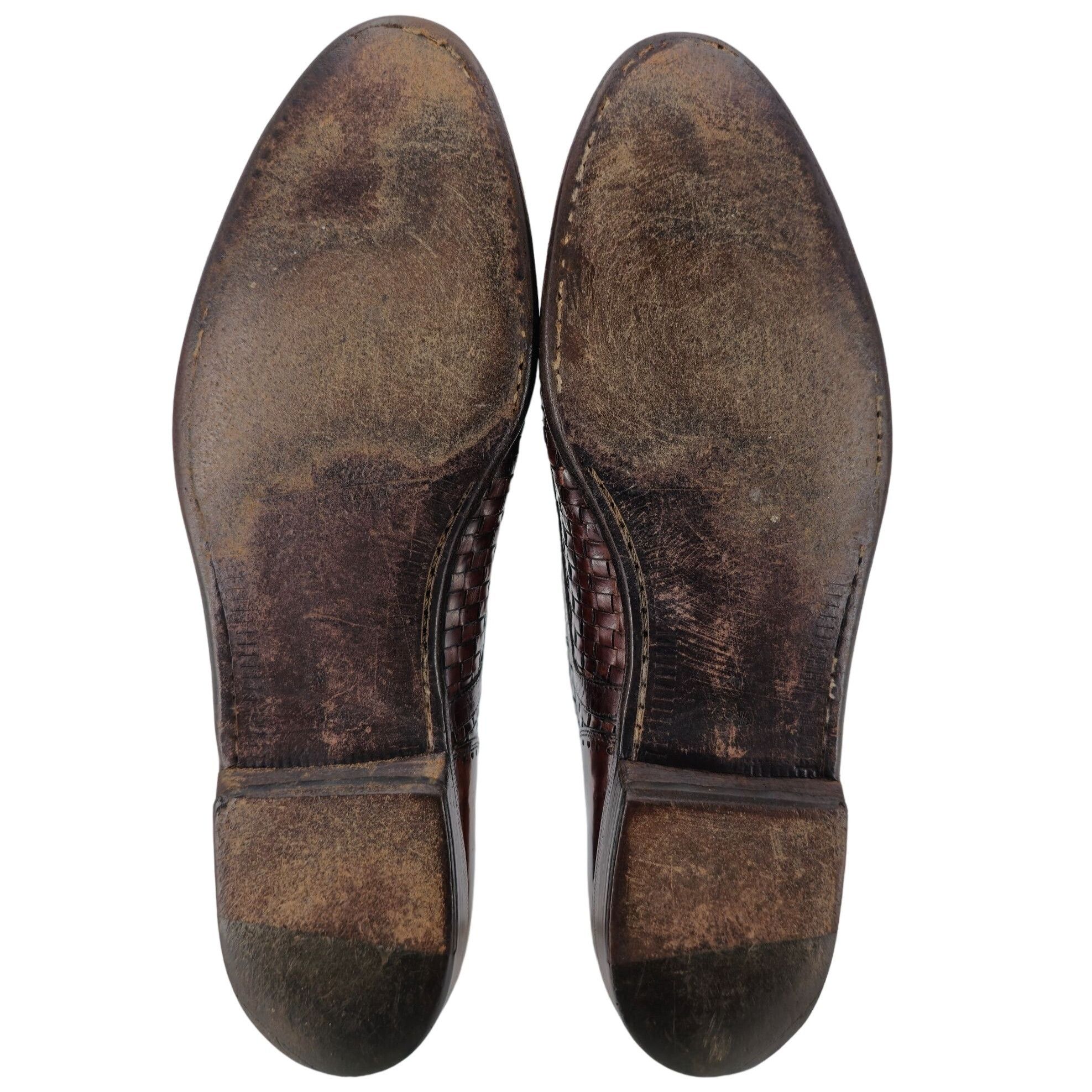 Bragano × Cole Haan Bragano Cole Haan Woven Leather Oxfords Brown Italy Mens 9.5 Size US 9.5 / EU 42-43 - 3 Thumbnail