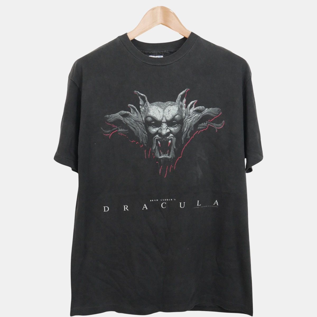 image of Vintage Dracula 90’S Shirt in Black, Men's (Size Large)