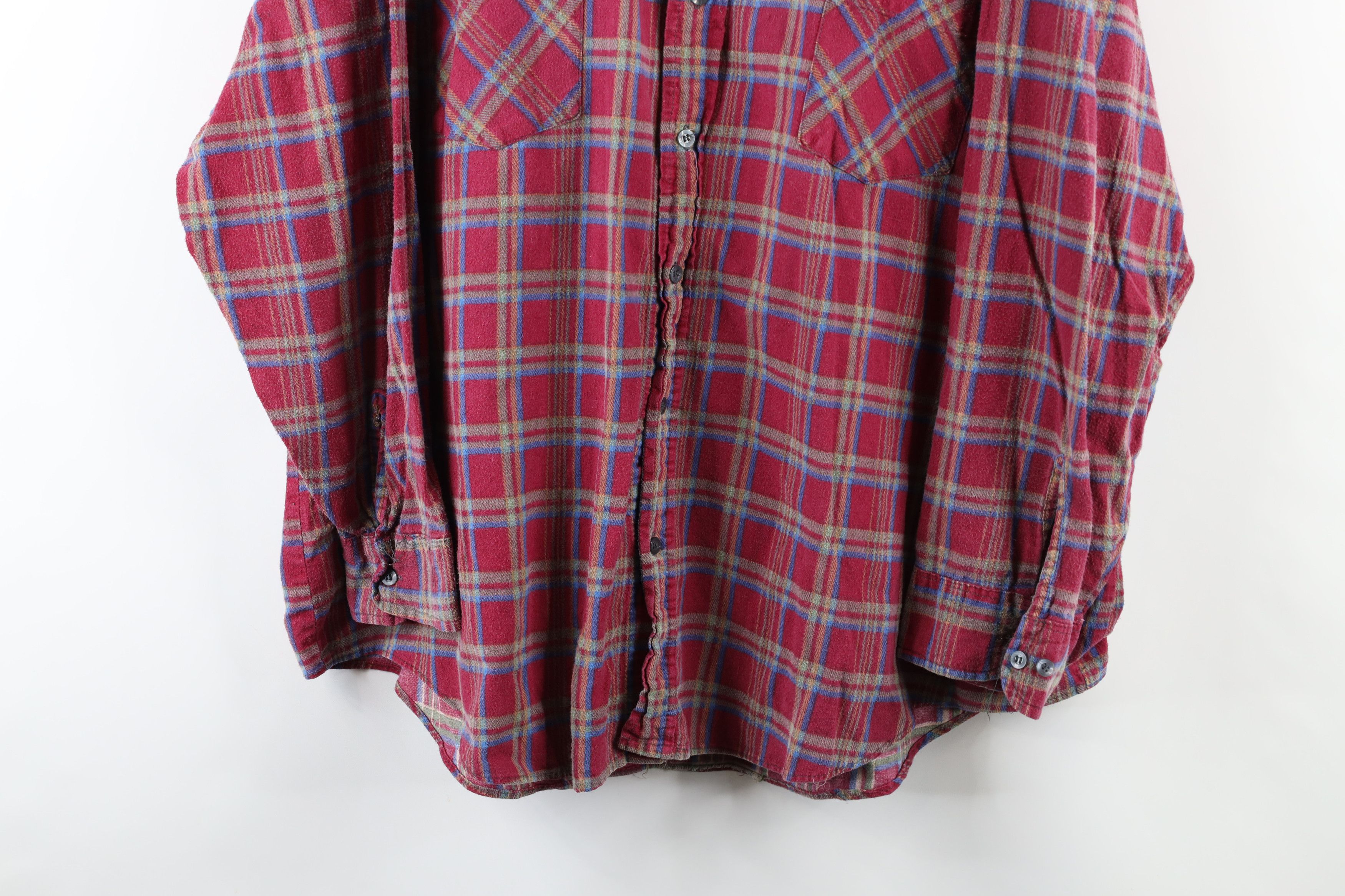Vintage Vintage 90s Dickies Collared Flannel Button Shirt Plaid Size US XXL / EU 58 / 5 - 3 Thumbnail