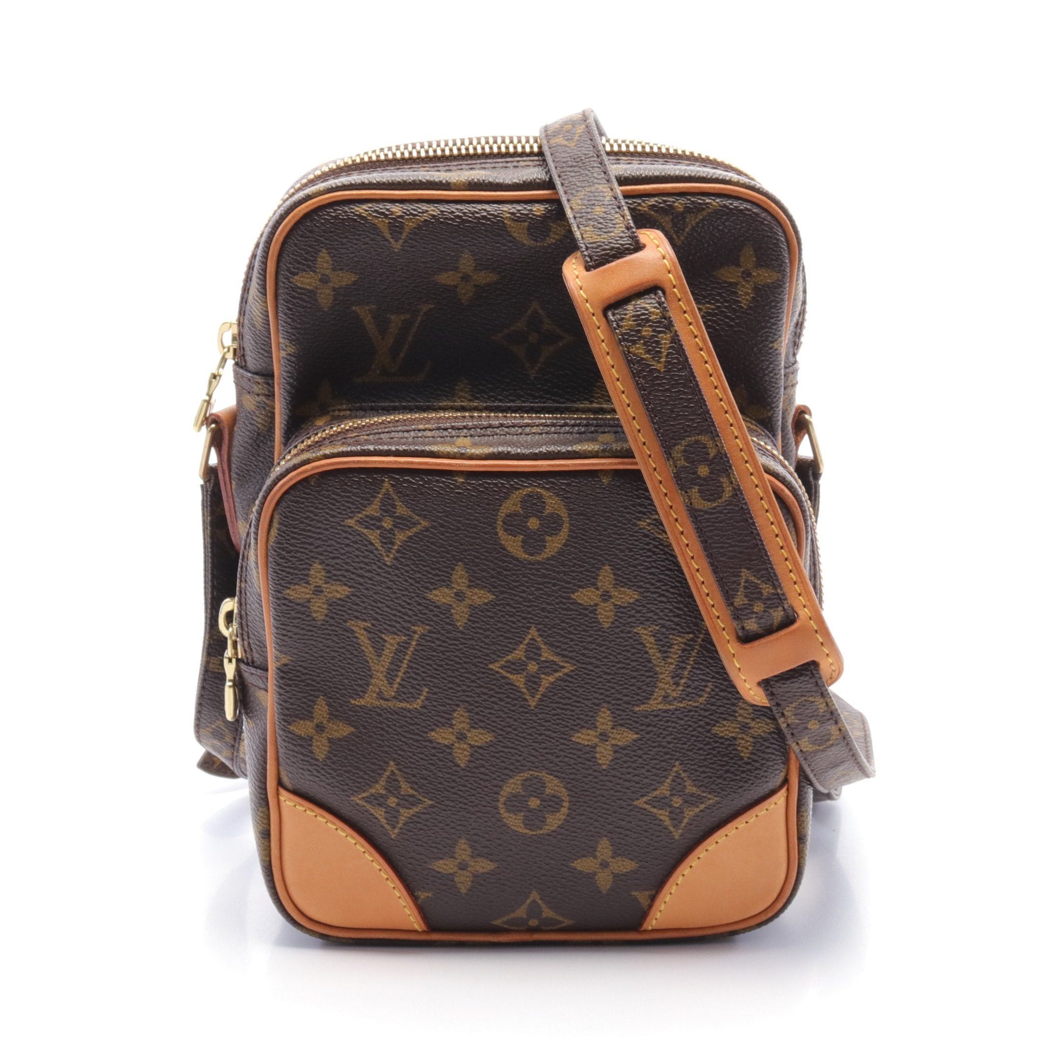 Louis Vuitton Louis Vuitton Amazon Monogram Shoulder Bag Leather Brown Size ONE SIZE - 1 Thumbnail