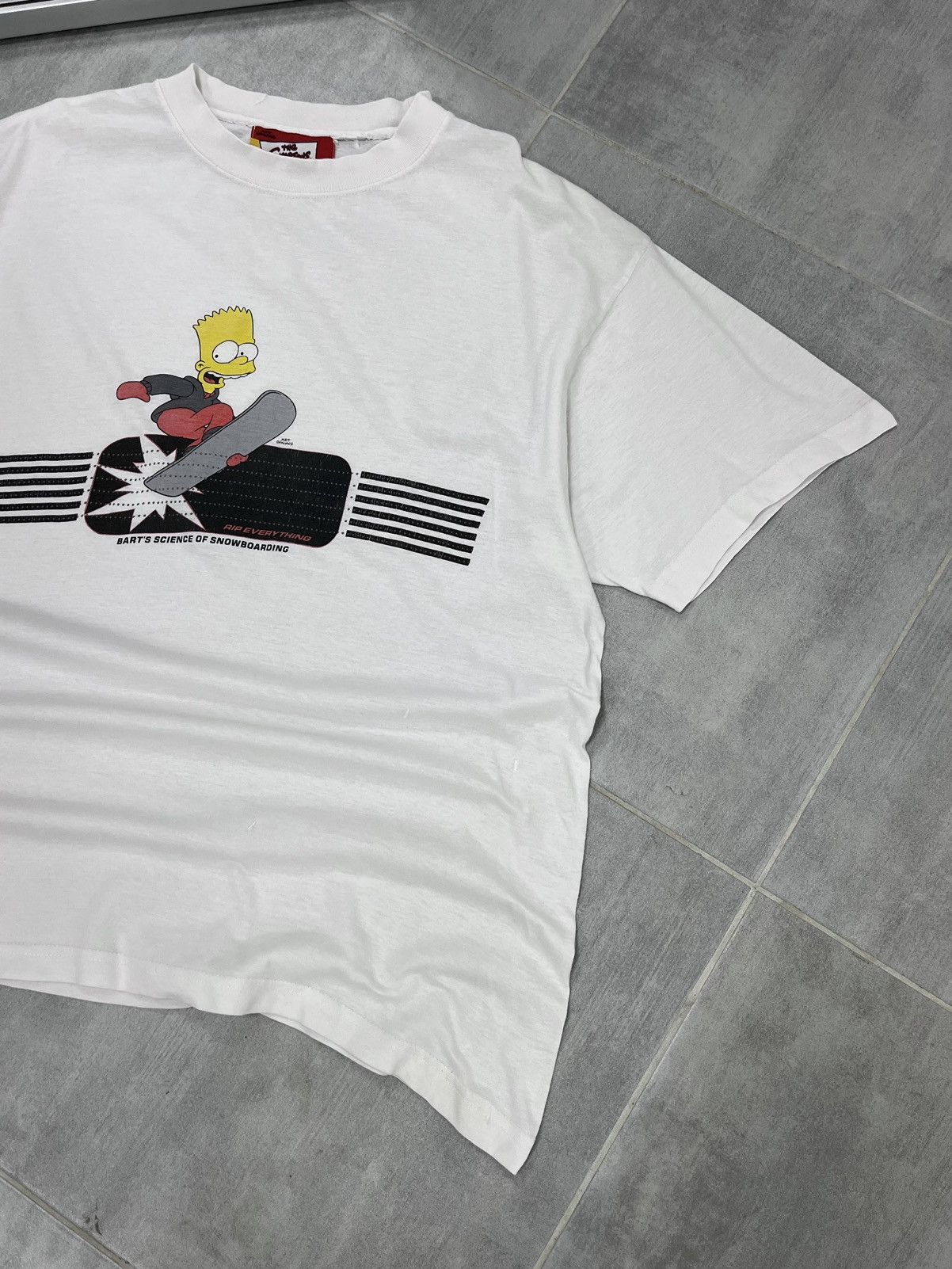 The Simpsons Vintage T Shirt The Simpsons 2003 Bart Simpson Snowboarding Size US L / EU 52-54 / 3 - 2 Thumbnail