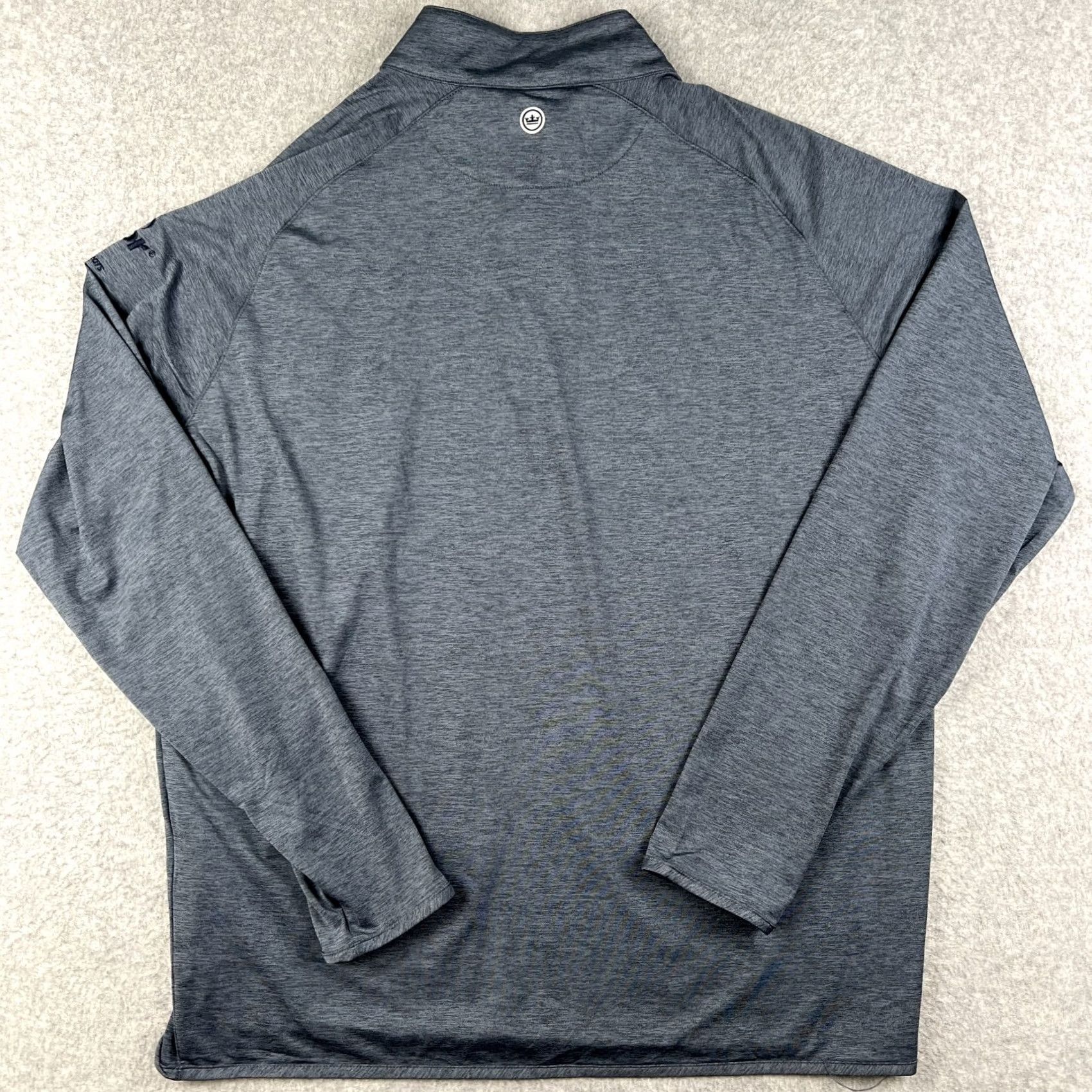 Peter Millar Peter Millar Crown Sport Stealth Performance Quarter Zip Pullover XL Blue Golf Pullover Size US XL / EU 56 / 4 - 2 Thumbnail