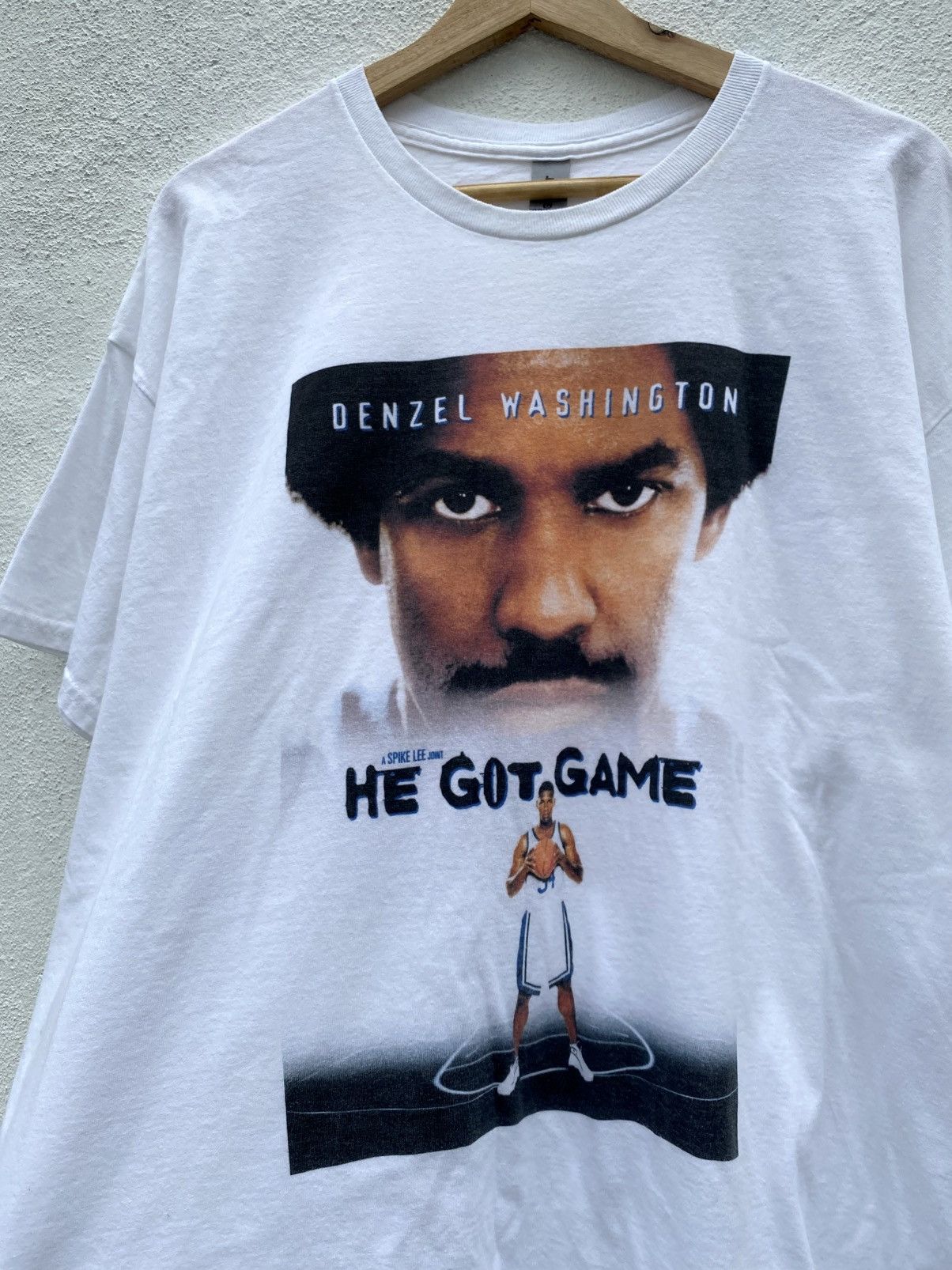 Vintage Movie Denzel Washington He Got Game Size US XL / EU 56 / 4 - 6 Thumbnail