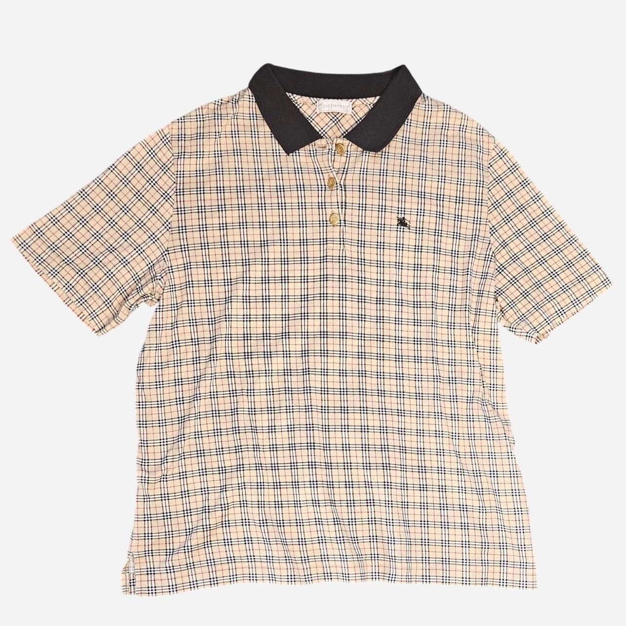 Burberry Burberry Plaid Polo with golden details Size US M / EU 48-50 / 2 - 1 Thumbnail