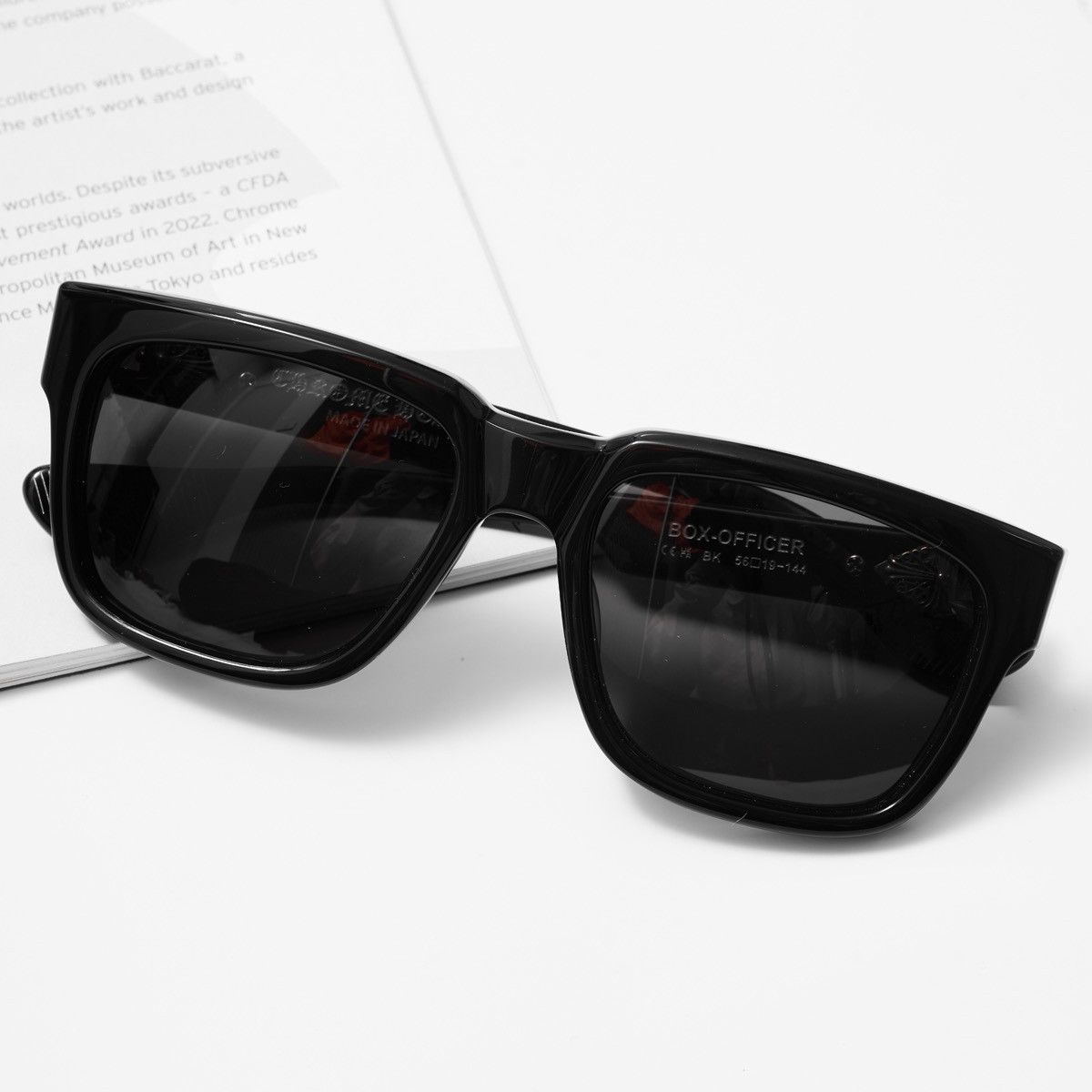 Chrome Hearts CHROME HEARTS BOX OFFICER BLACK SUNGLASSES Size ONE SIZE - 6 Thumbnail