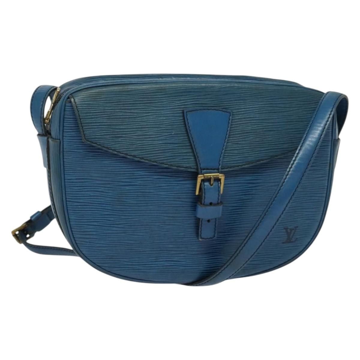 Louis Vuitton LOUIS VUITTON Epi June Feuille Shoulder Bag Blue M52155 Size ONE SIZE - 1 Thumbnail