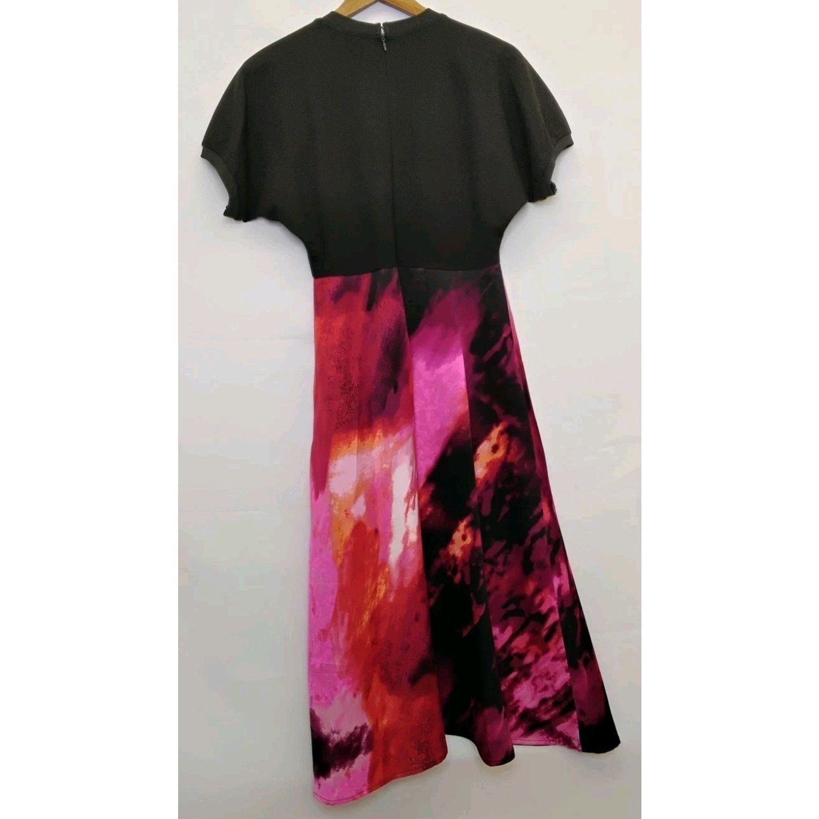 DKNY DKNY Maxi Dress Women's XS Black and Pink Short Sleeve NWT Size XS / US 0-2 / IT 36-38 - 3 Thumbnail
